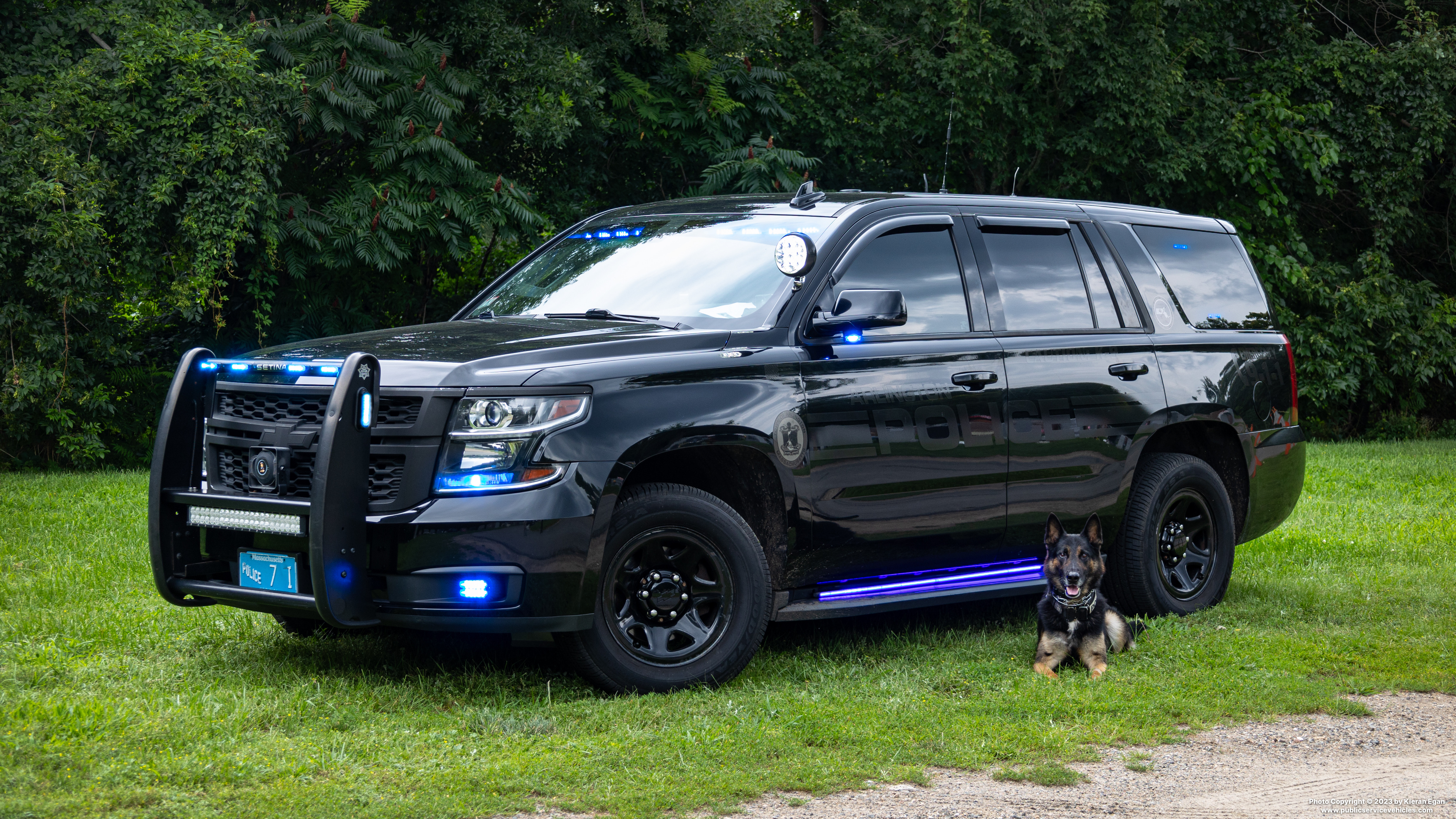A photo  of Arlington Police
            Cruiser 1068, a 2017 Chevrolet Tahoe             taken by Kieran Egan