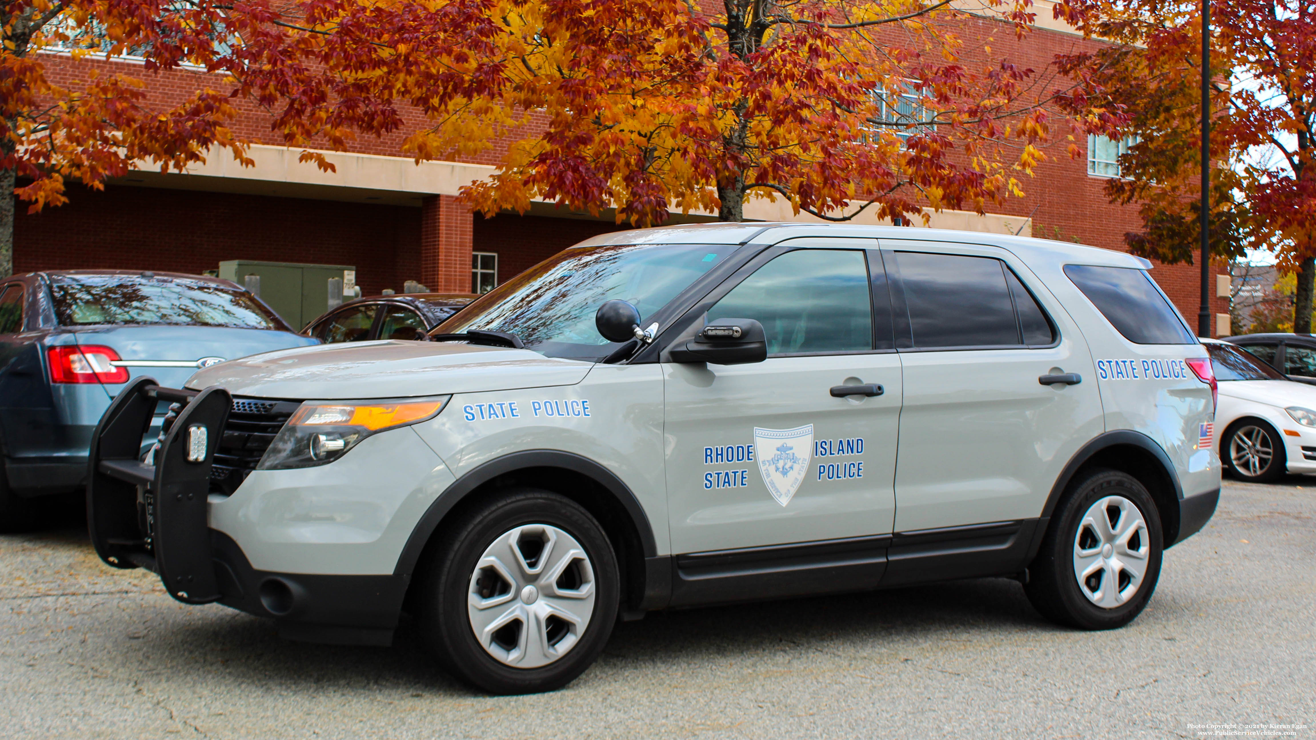 A photo  of Rhode Island State Police
            Cruiser 203, a 2013 Ford Police Interceptor Utility             taken by Kieran Egan