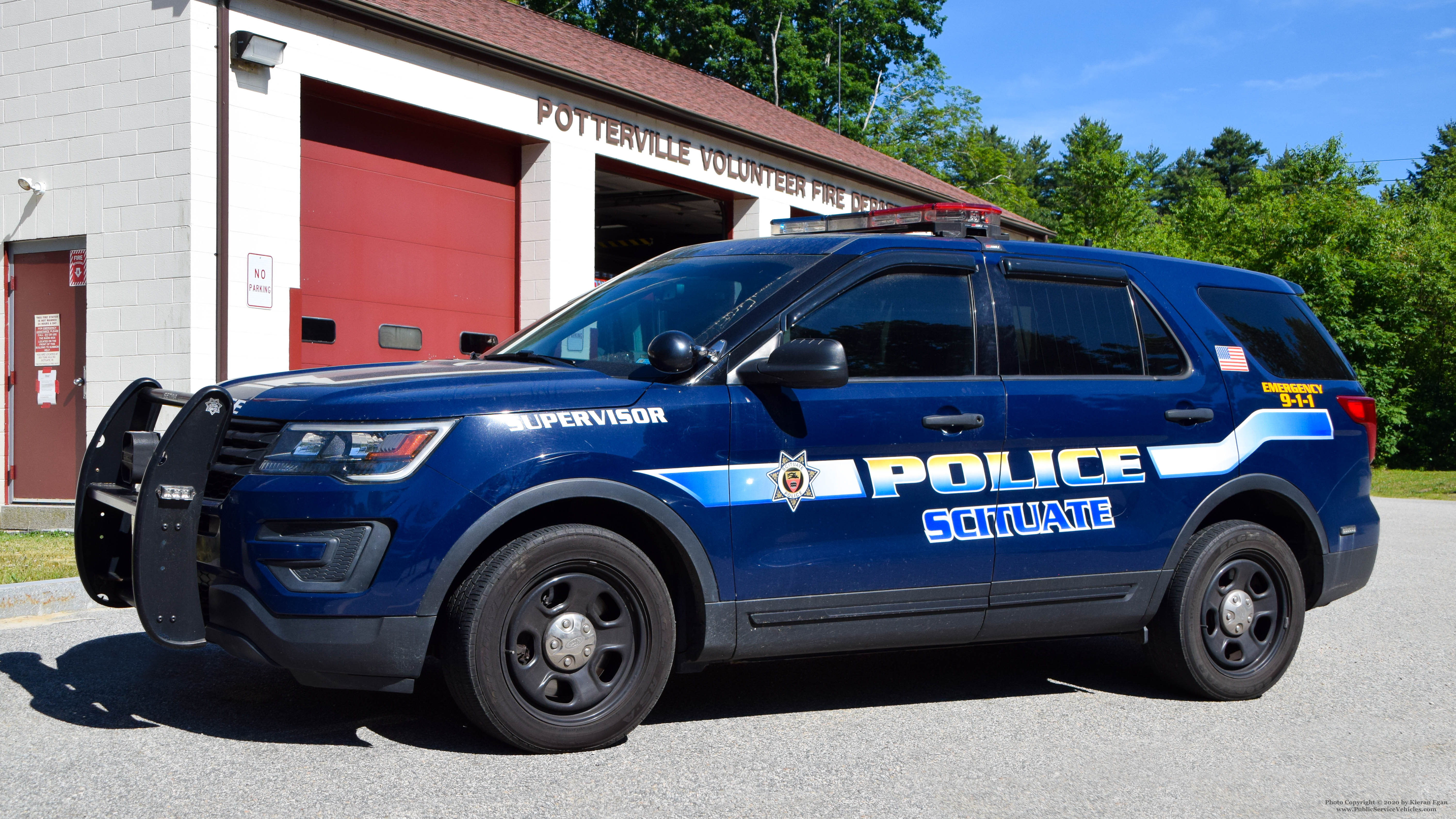 A photo  of Scituate Police
            Cruiser 755, a 2016 Ford Police Interceptor Utility             taken by Kieran Egan