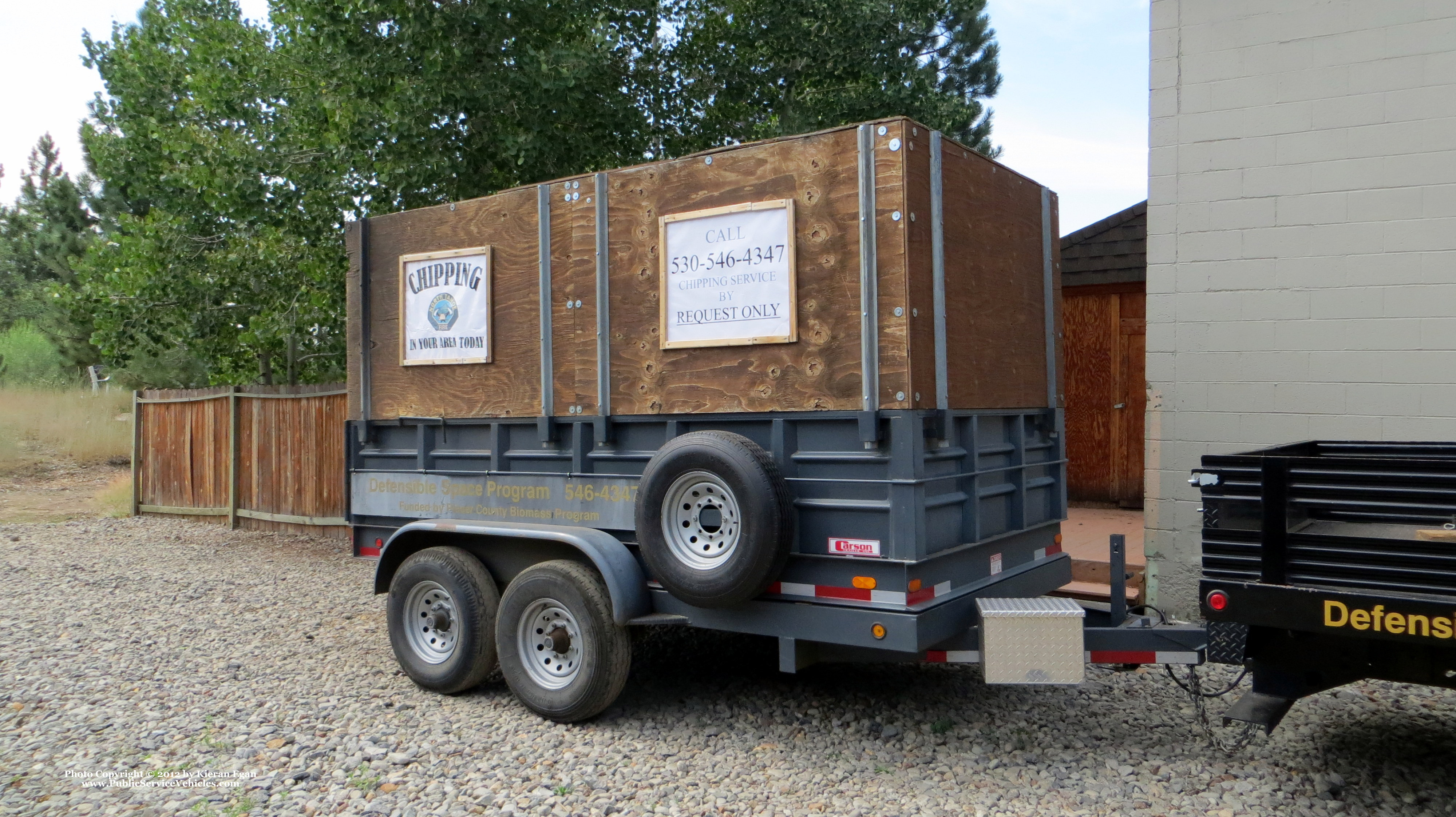 A photo  of North Tahoe Fire District
            Defensible Space Program Trailer, a 1990-2010 Trailer             taken by Kieran Egan