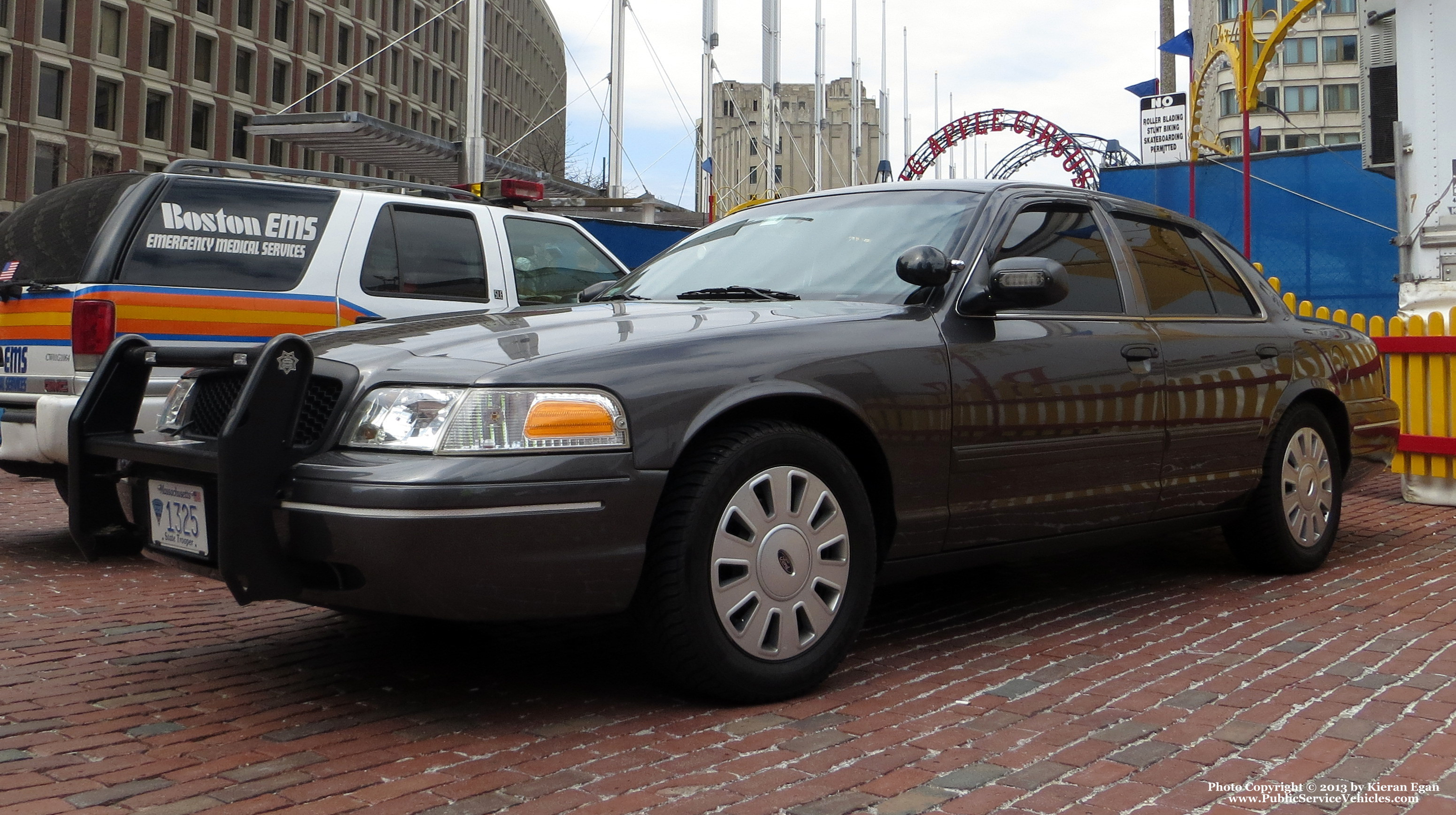 A photo  of Massachusetts State Police
            Cruiser 1325, a 2009-2011 Ford Crown Victoria Police Interceptor             taken by Kieran Egan