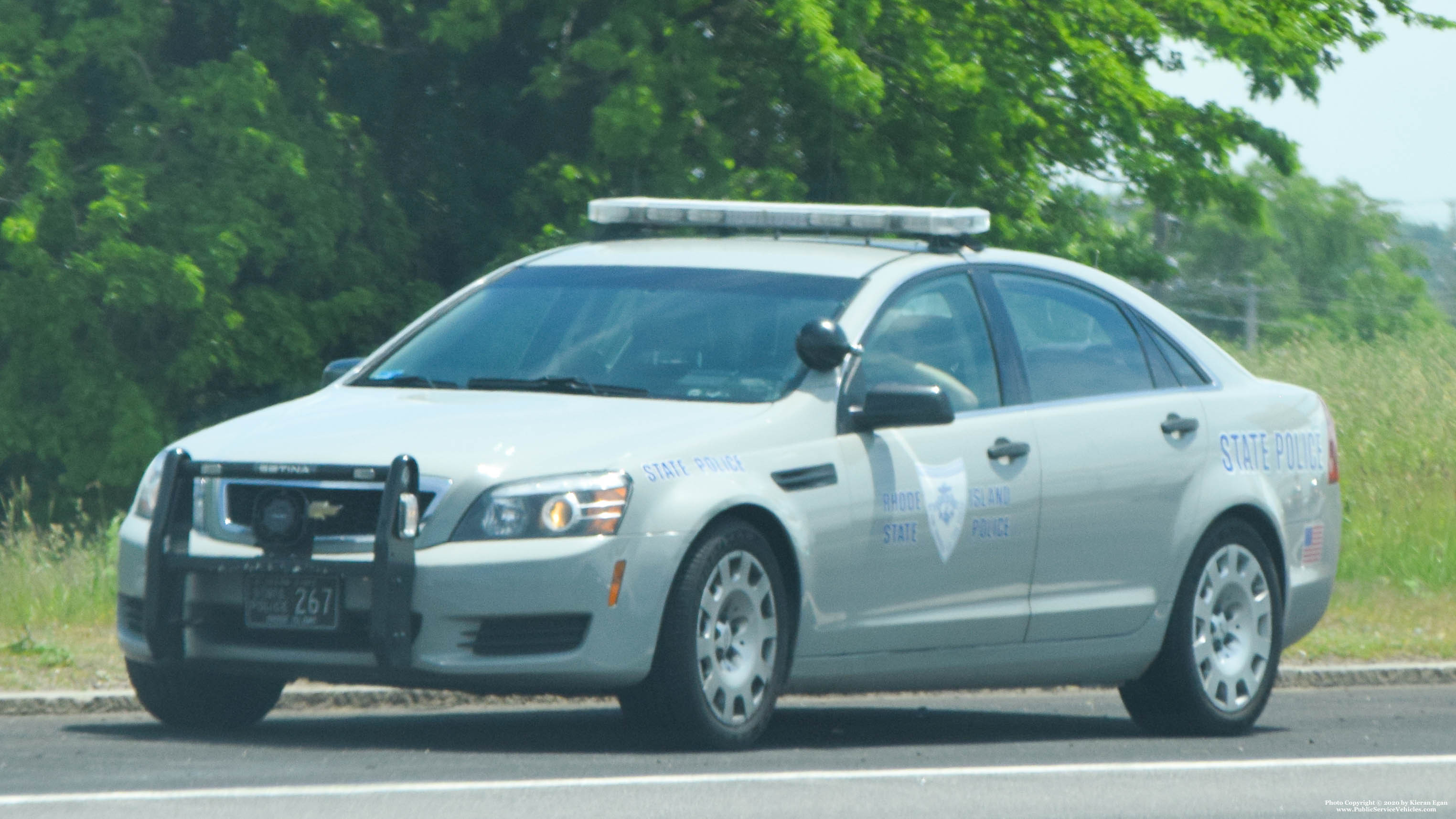 A photo  of Rhode Island State Police
            Cruiser 267, a 2013 Chevrolet Caprice             taken by Kieran Egan