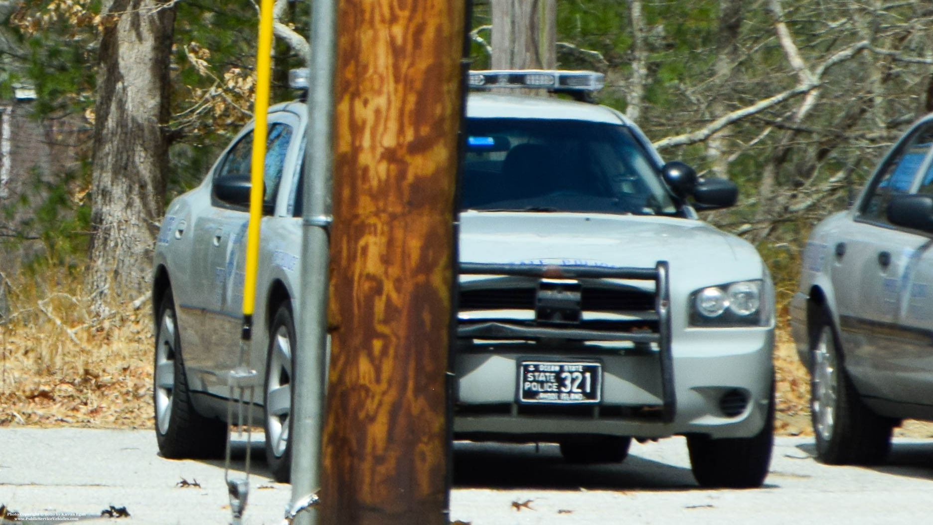 A photo  of Rhode Island State Police
            Cruiser 321, a 2006-2010 Dodge Charger             taken by Kieran Egan