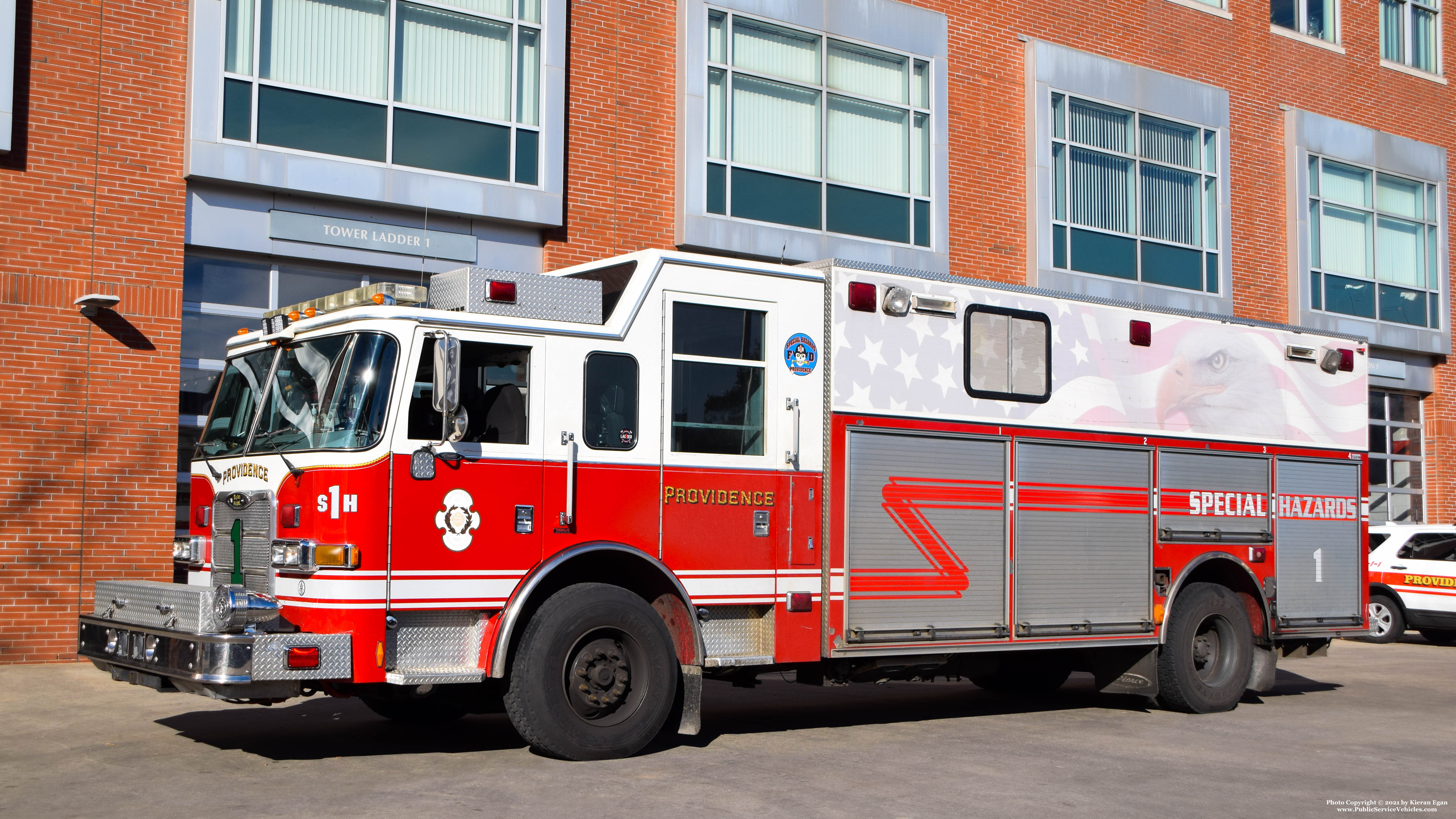 A photo  of Providence Fire
            Special Hazards 1, a 2004 Pierce Arrow XT             taken by Kieran Egan