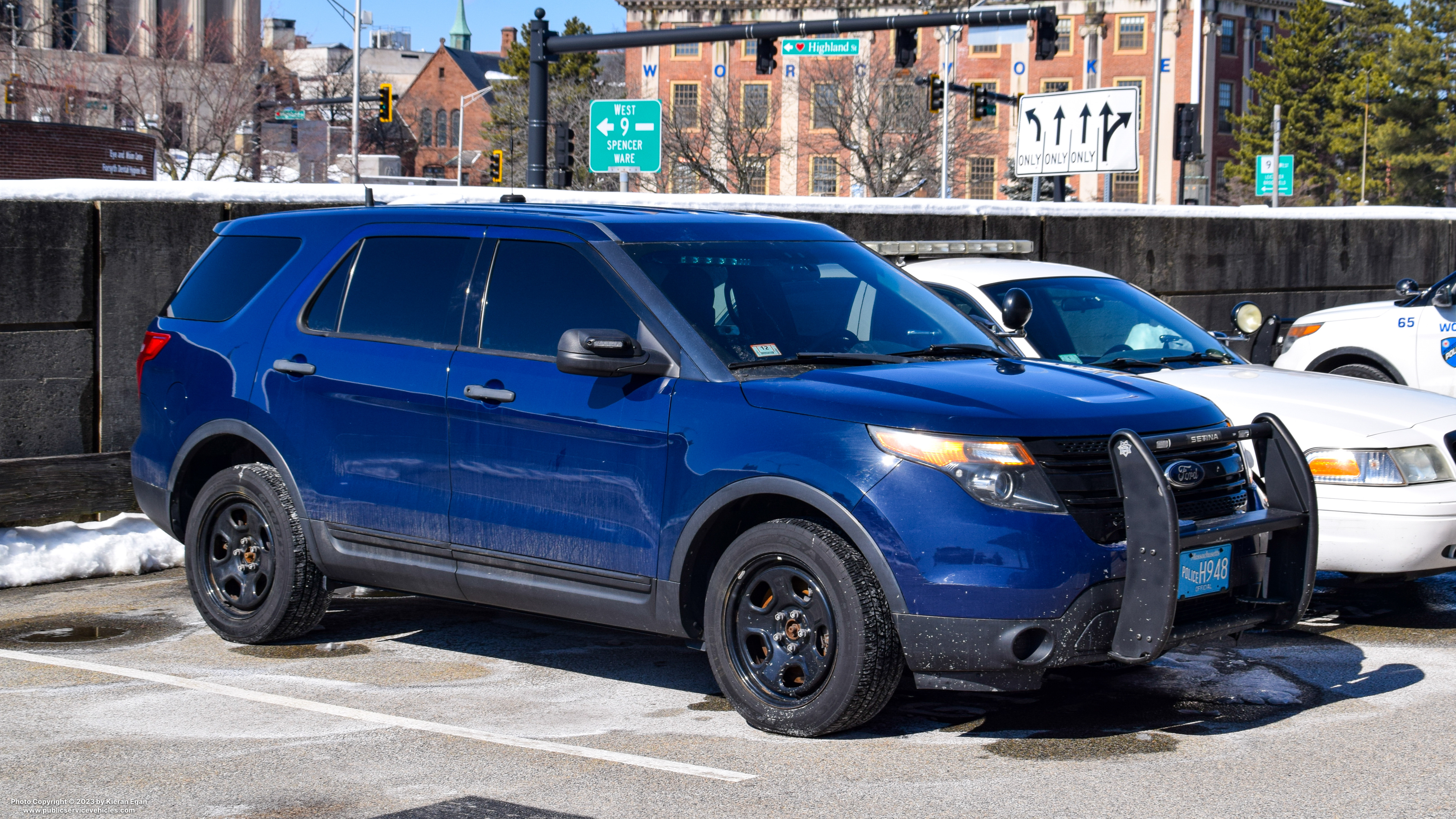 A photo  of Worcester Police
            Cruiser 61, a 2013 Ford Police Interceptor Utility             taken by Kieran Egan