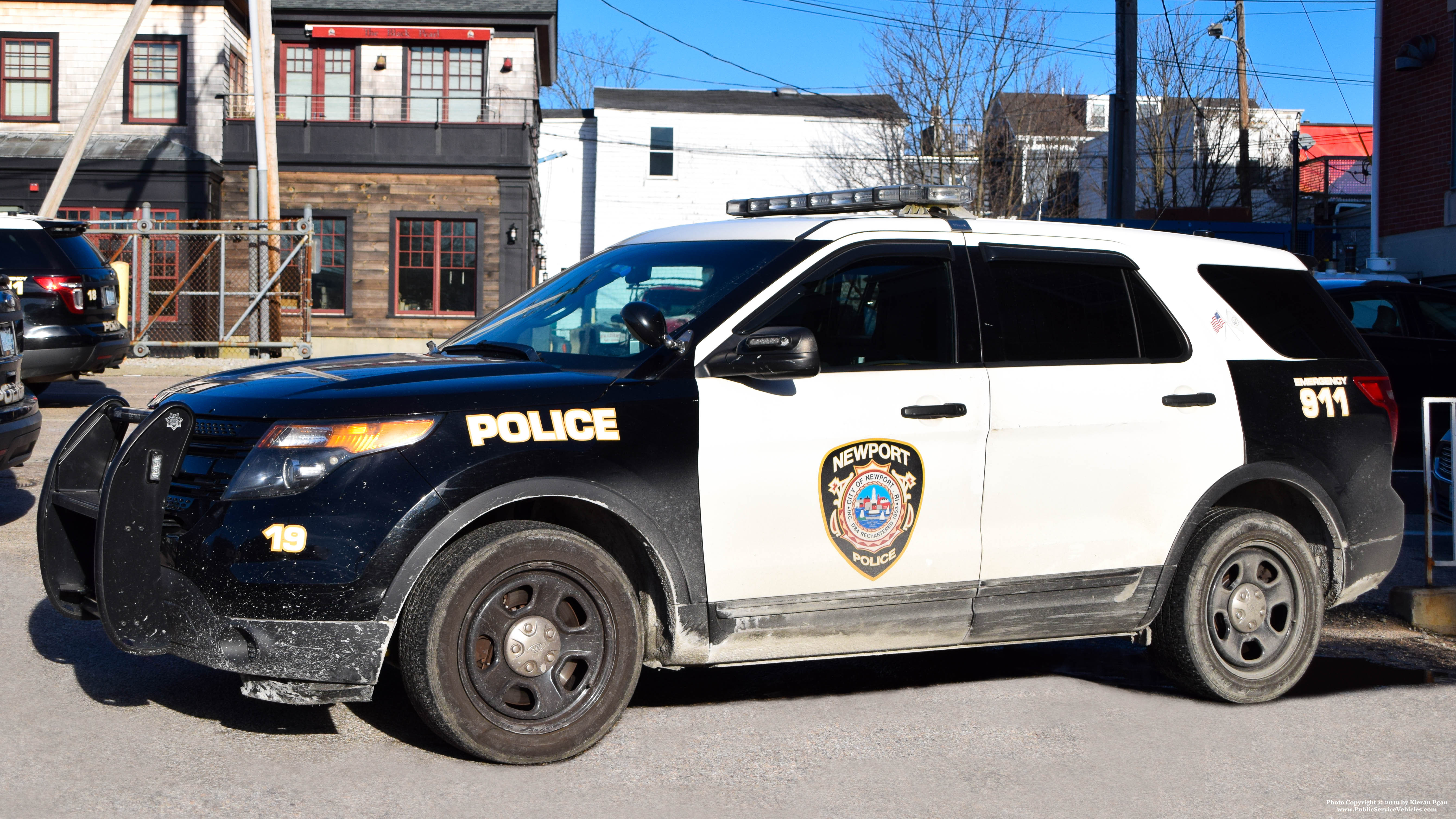 A photo  of Newport Police
            Car 19, a 2013 Ford Police Interceptor Utility             taken by Kieran Egan