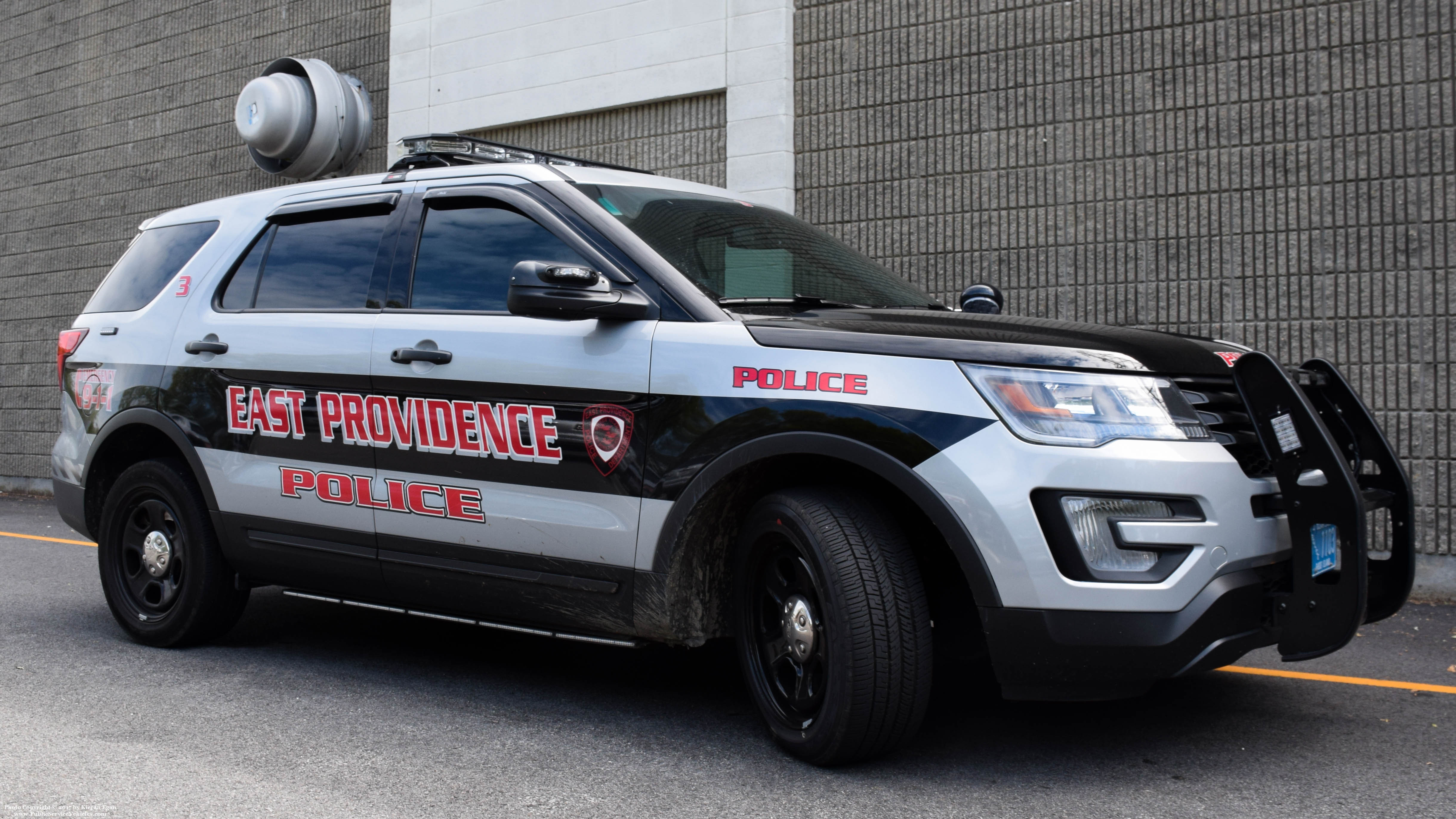 A photo  of East Providence Police
            Car 3, a 2017 Ford Police Interceptor Utility             taken by Kieran Egan