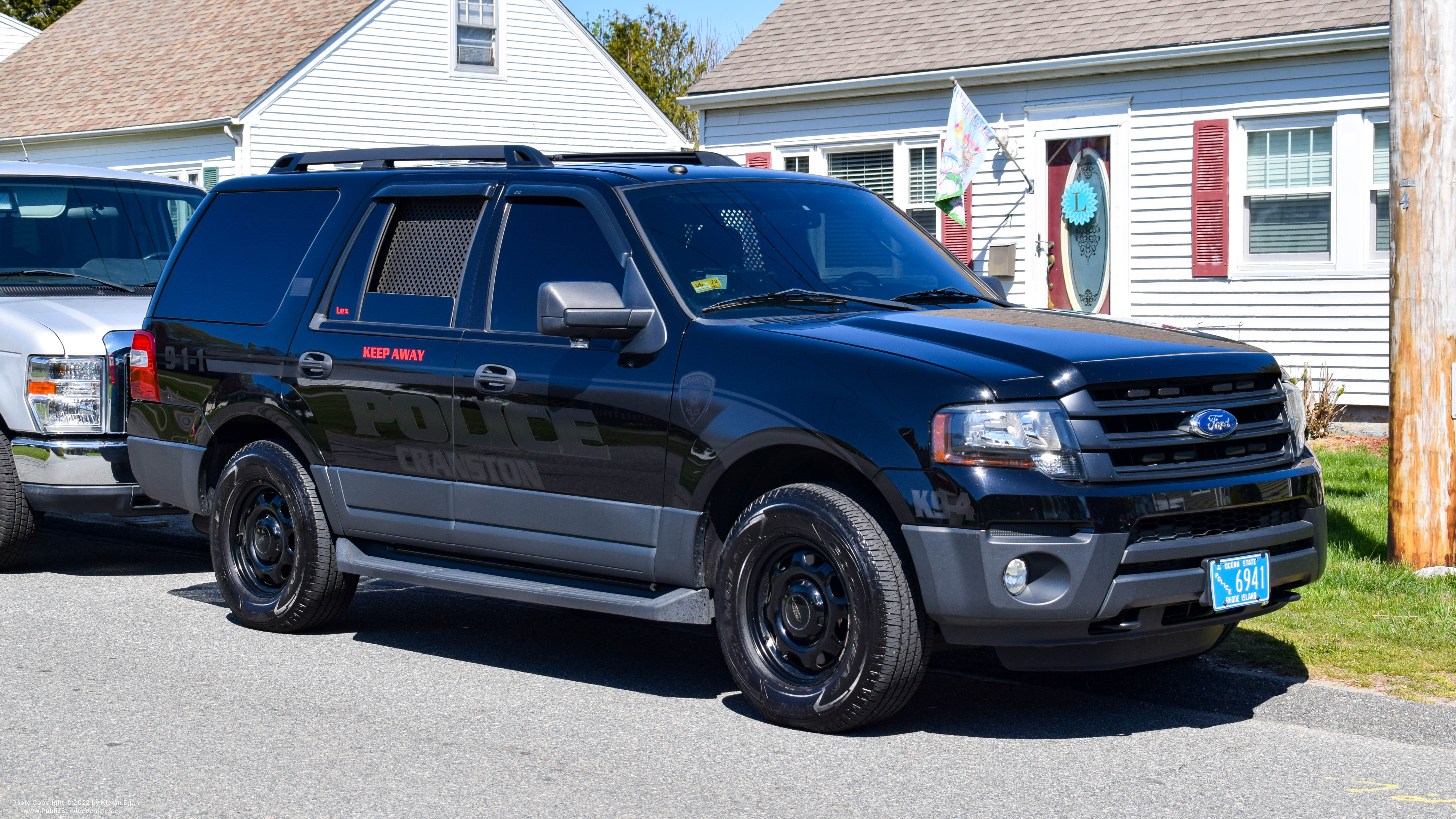 A photo  of Cranston Police
            K9-4, a 2016 Ford Expedition             taken by Kieran Egan