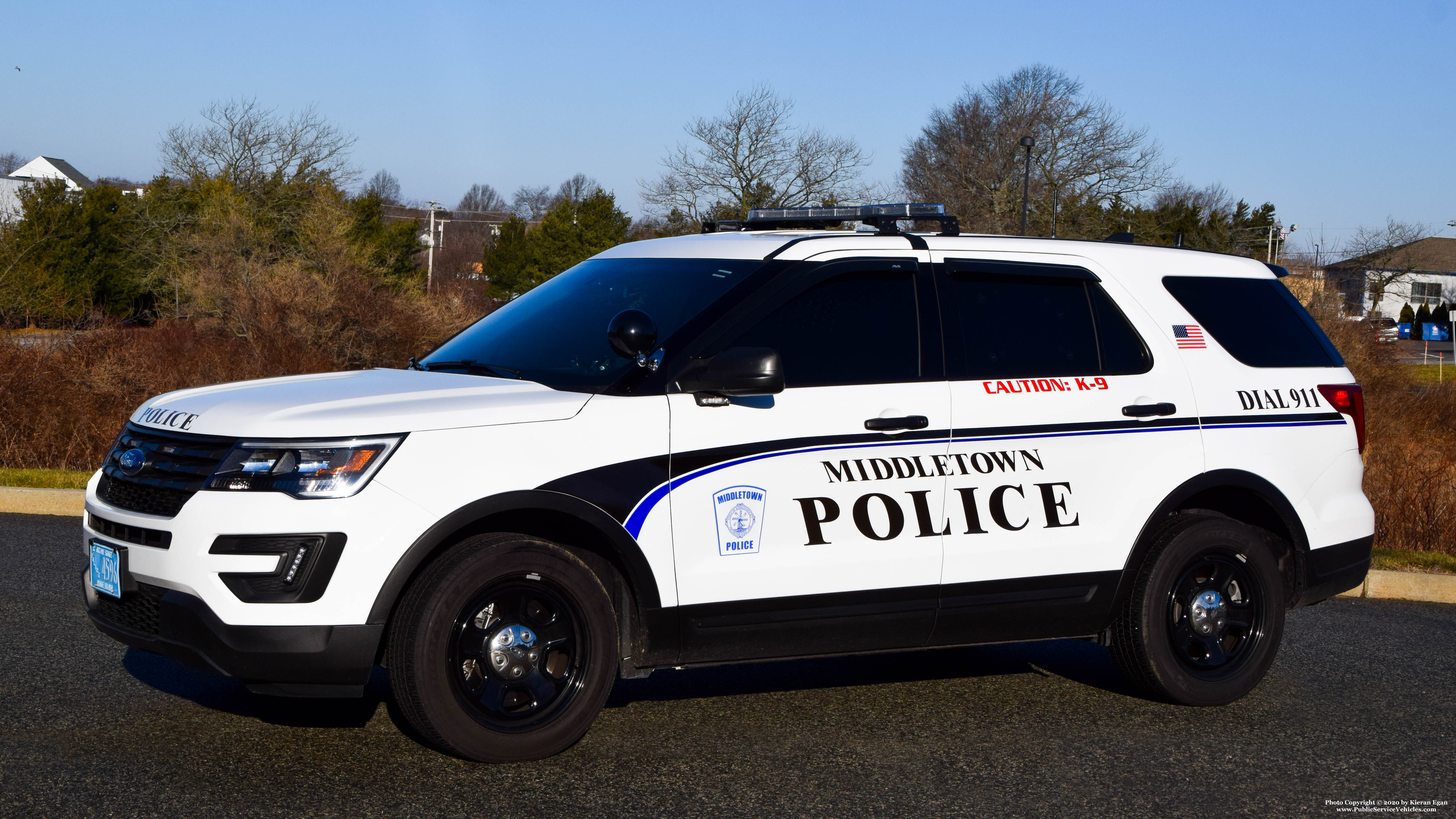 A photo  of Middletown Police
            Cruiser 4596, a 2019 Ford Police Interceptor Utility             taken by Kieran Egan