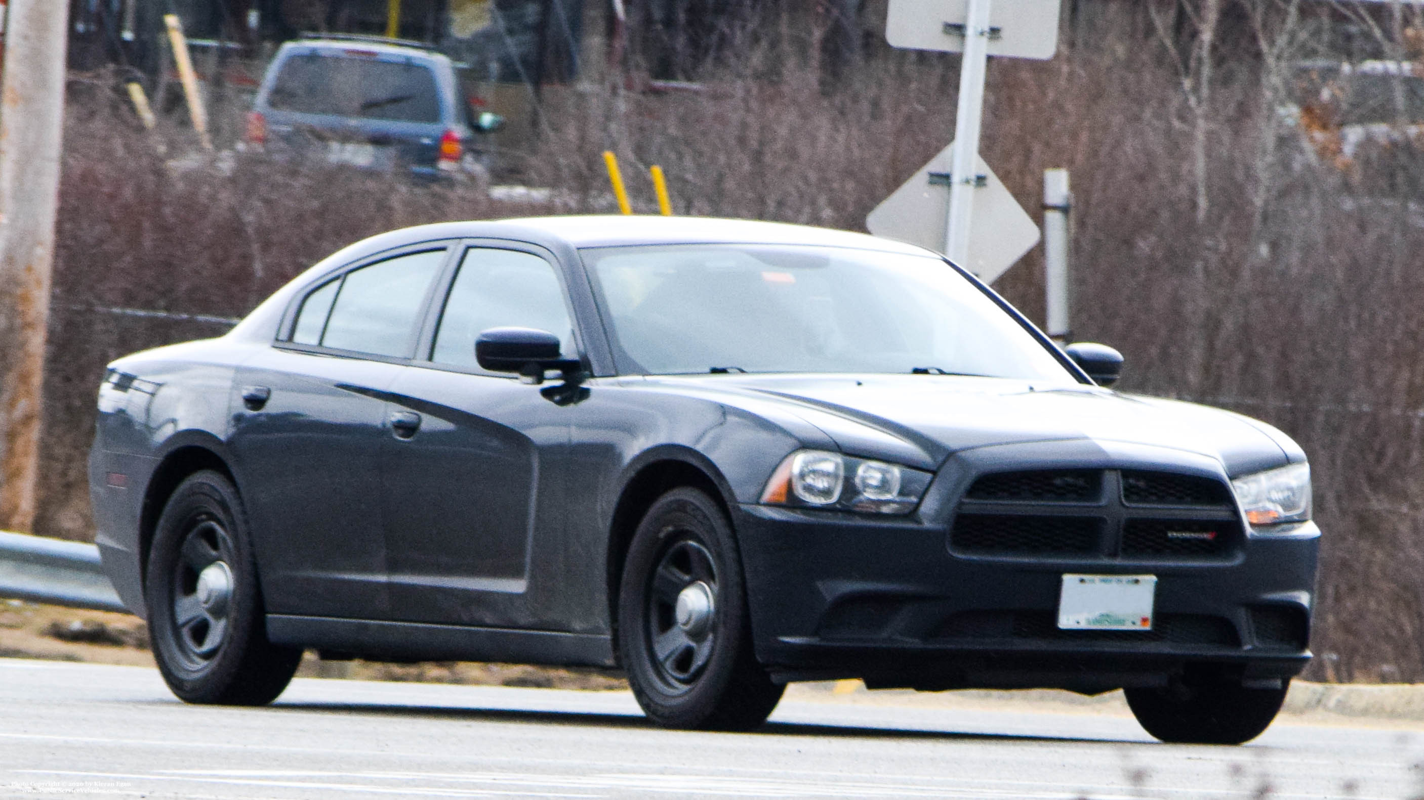 A photo  of New Hampshire State Police
            Cruiser 450, a 2011-2014 Dodge Charger             taken by Kieran Egan