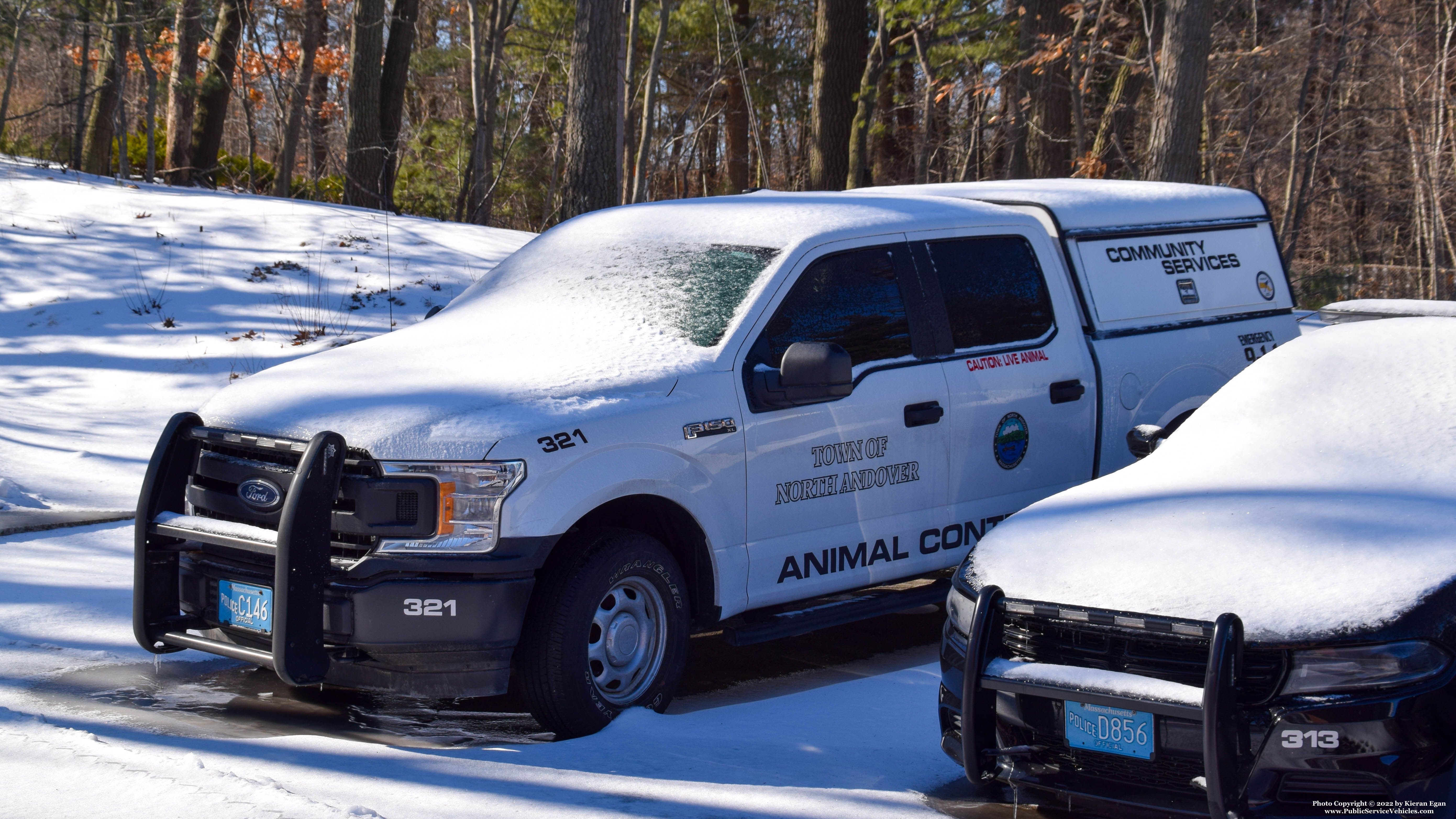 A photo  of North Andover Police
            Cruiser 321, a 2018 Ford F-150 Crew Cab             taken by Kieran Egan