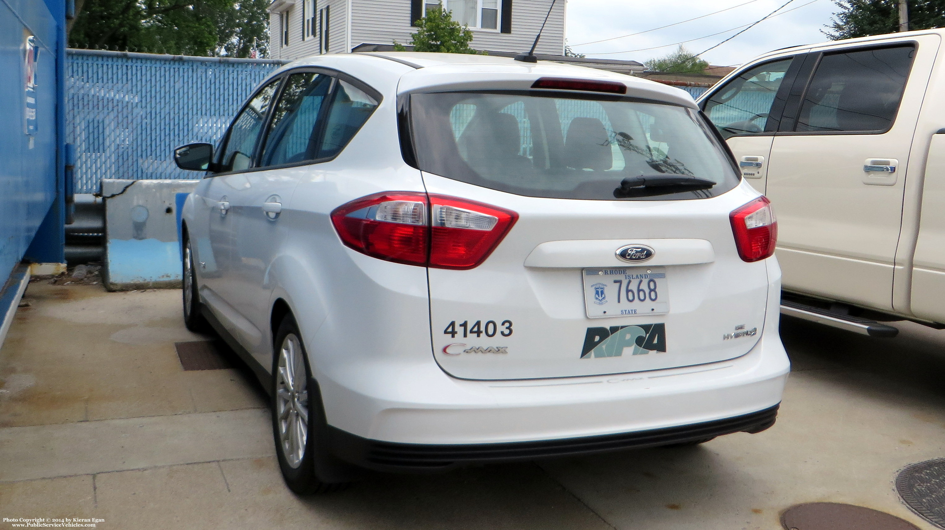 A photo  of Rhode Island Public Transit Authority
            Car 41403, a 2014 Ford C-Max Hybrid             taken by Kieran Egan