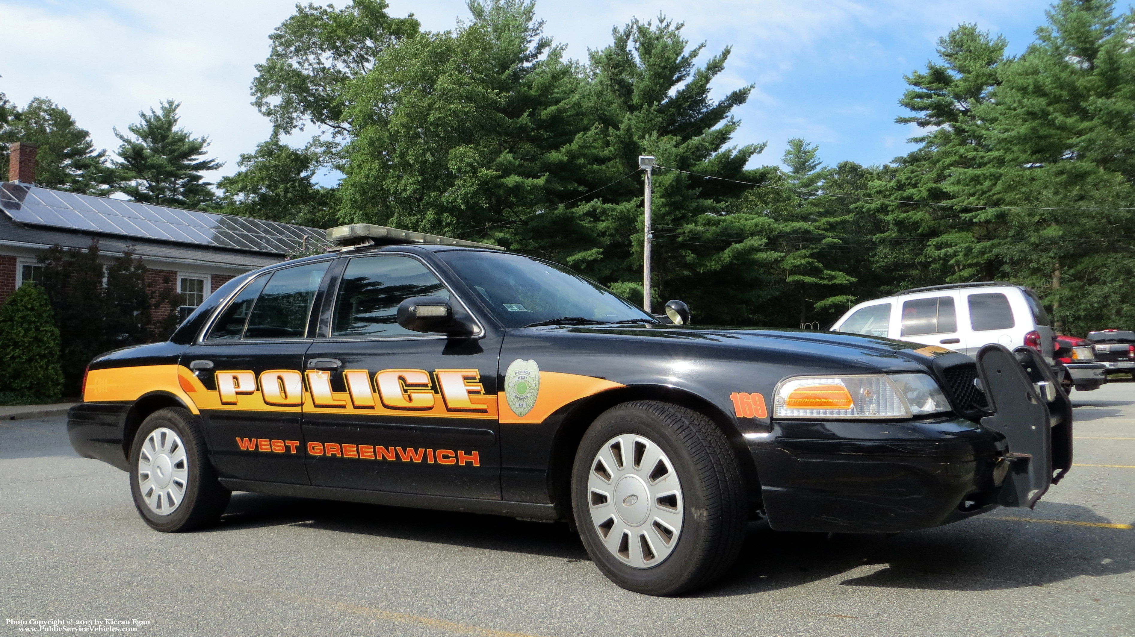 A photo  of West Greenwich Police
            Cruiser 169, a 2006-2008 Ford Crown Victoria Police Interceptor             taken by Kieran Egan