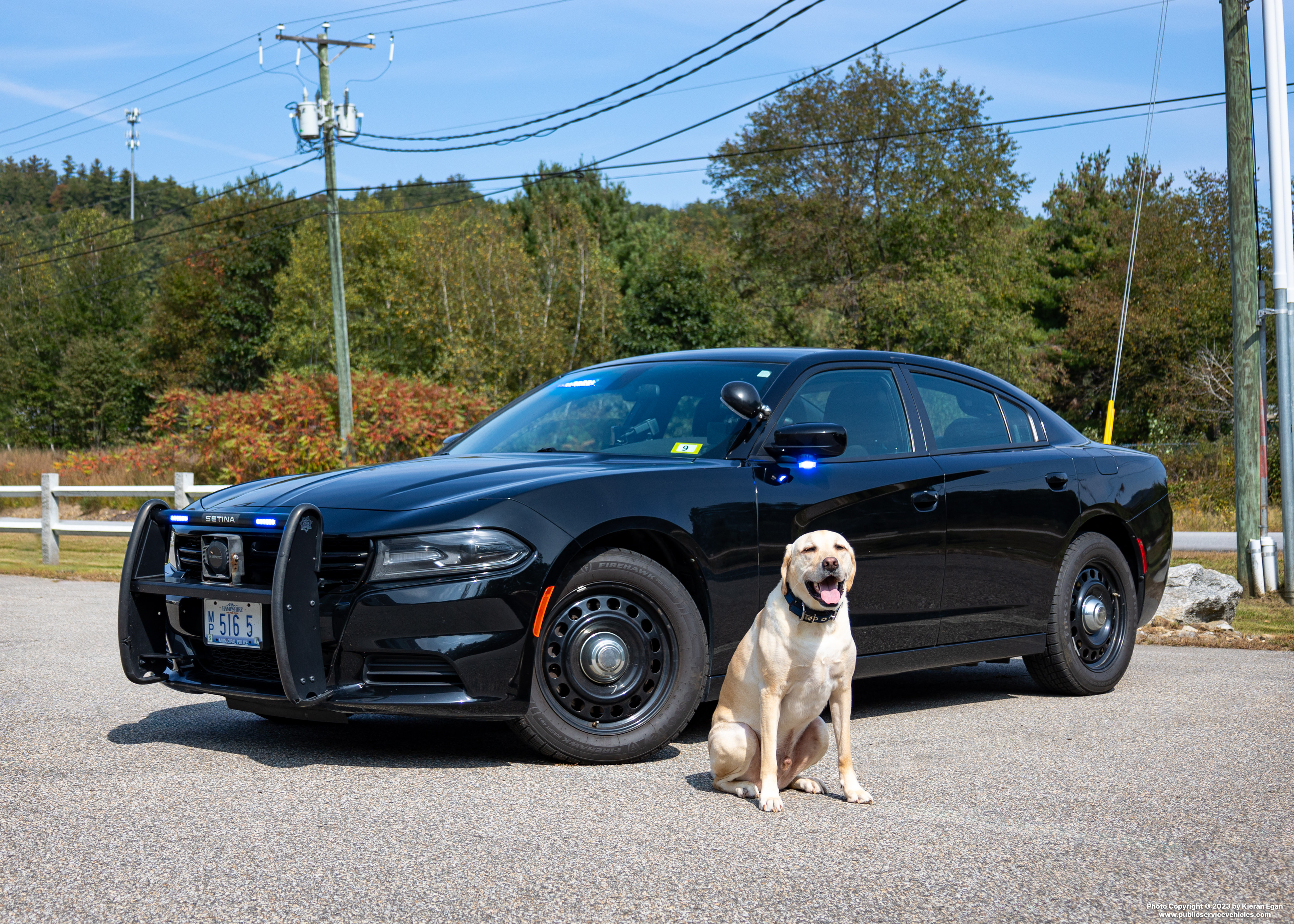 A photo  of Campton Police
            Car 5, a 2019 Dodge Charger             taken by Kieran Egan