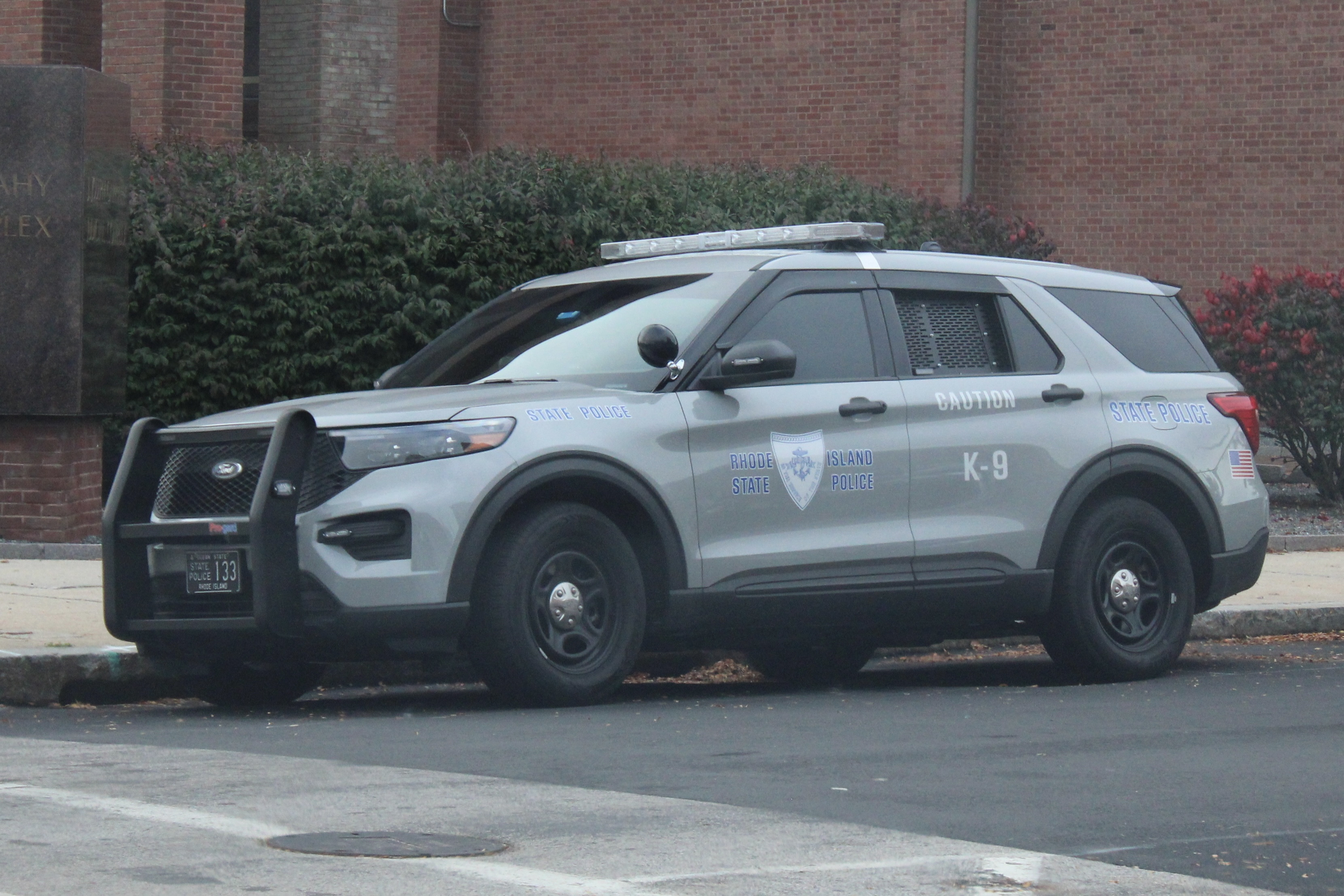 A photo  of Rhode Island State Police
            Cruiser 133, a 2022 Ford Police Interceptor Utility             taken by @riemergencyvehicles