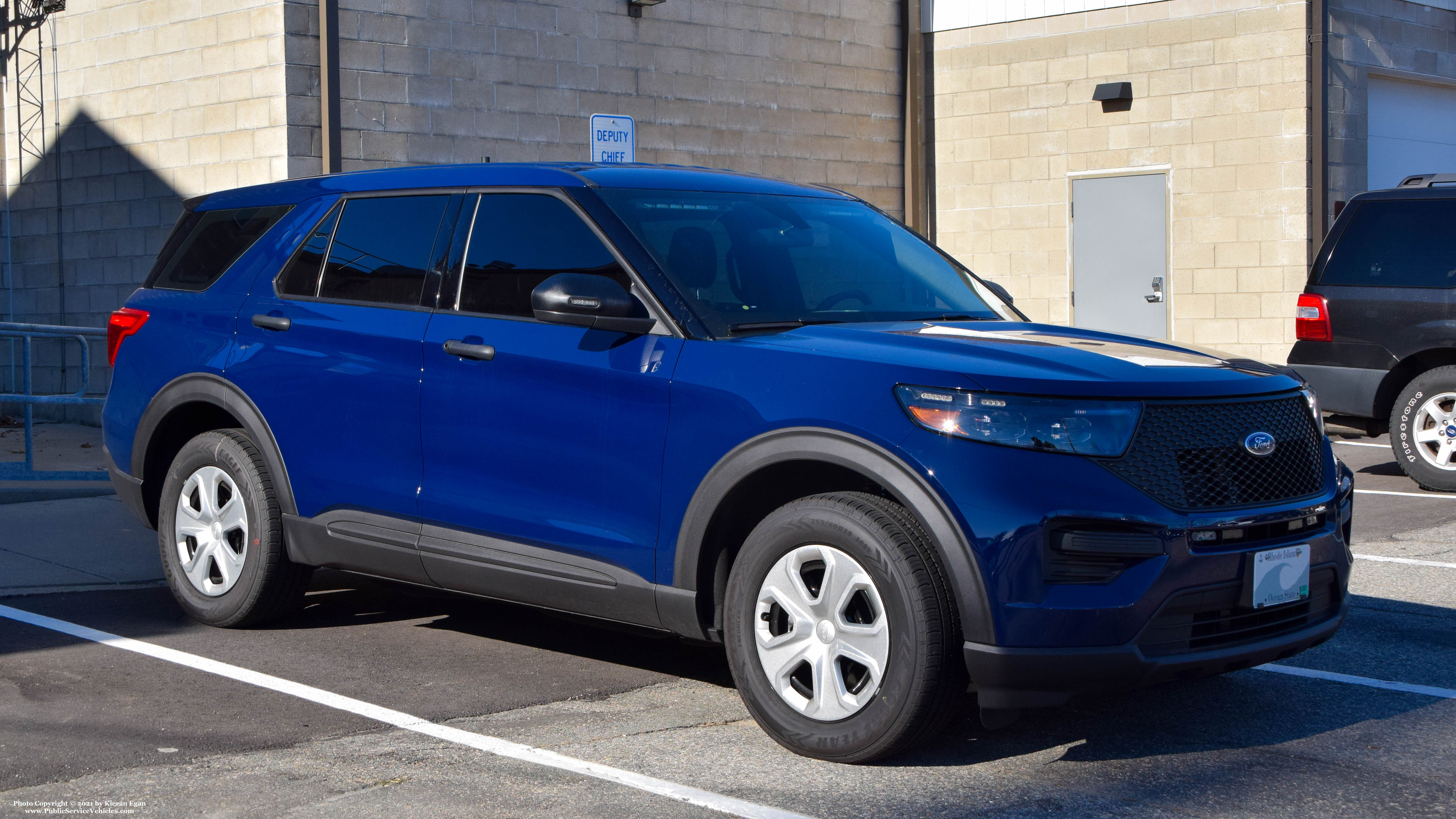 A photo  of North Kingstown Police
            Unmarked Unit, a 2020-2021 Ford Police Interceptor Utility             taken by Kieran Egan