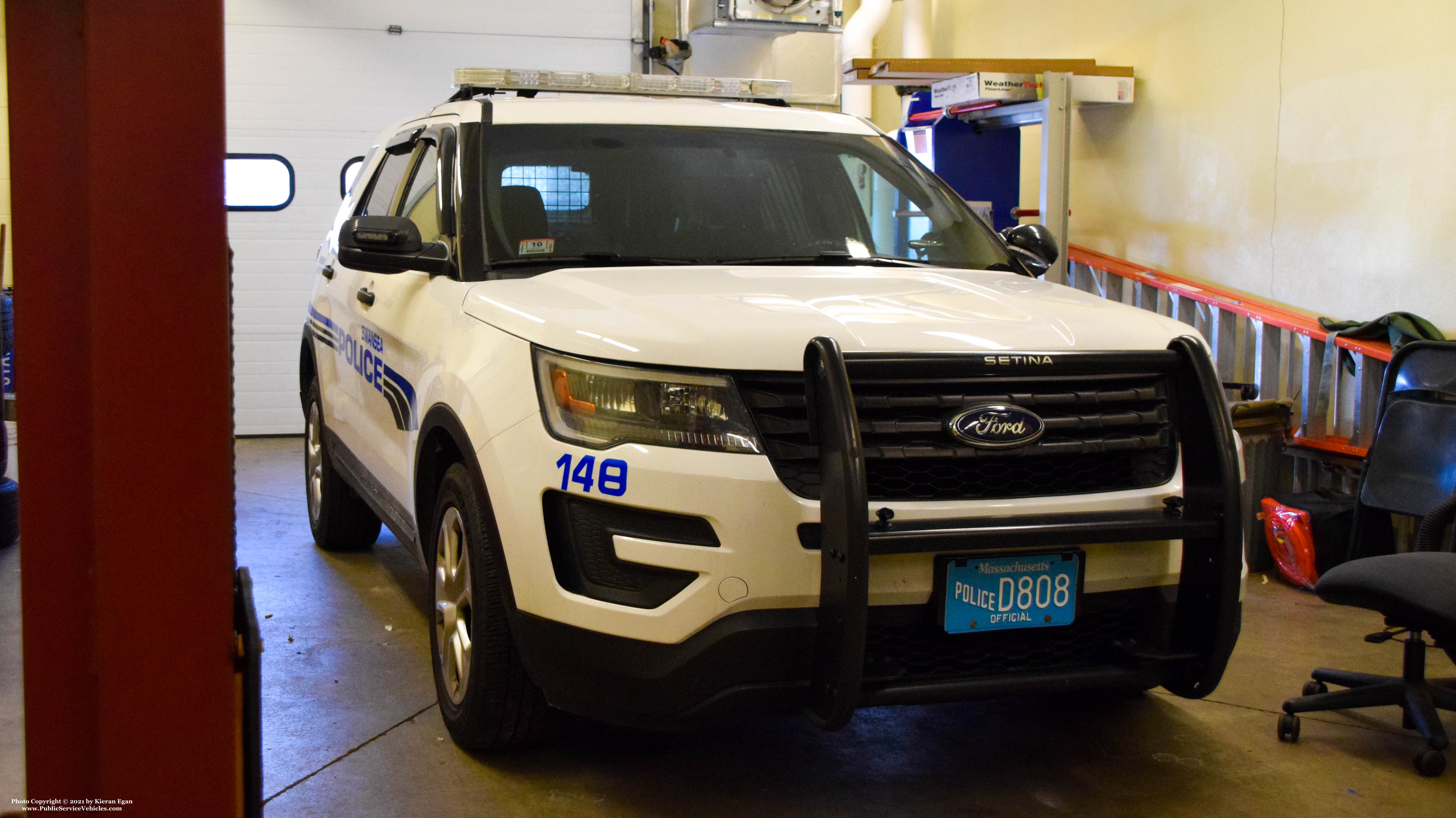 A photo  of Swansea Police
            Cruiser 148, a 2017 Ford Police Interceptor Utility             taken by Kieran Egan