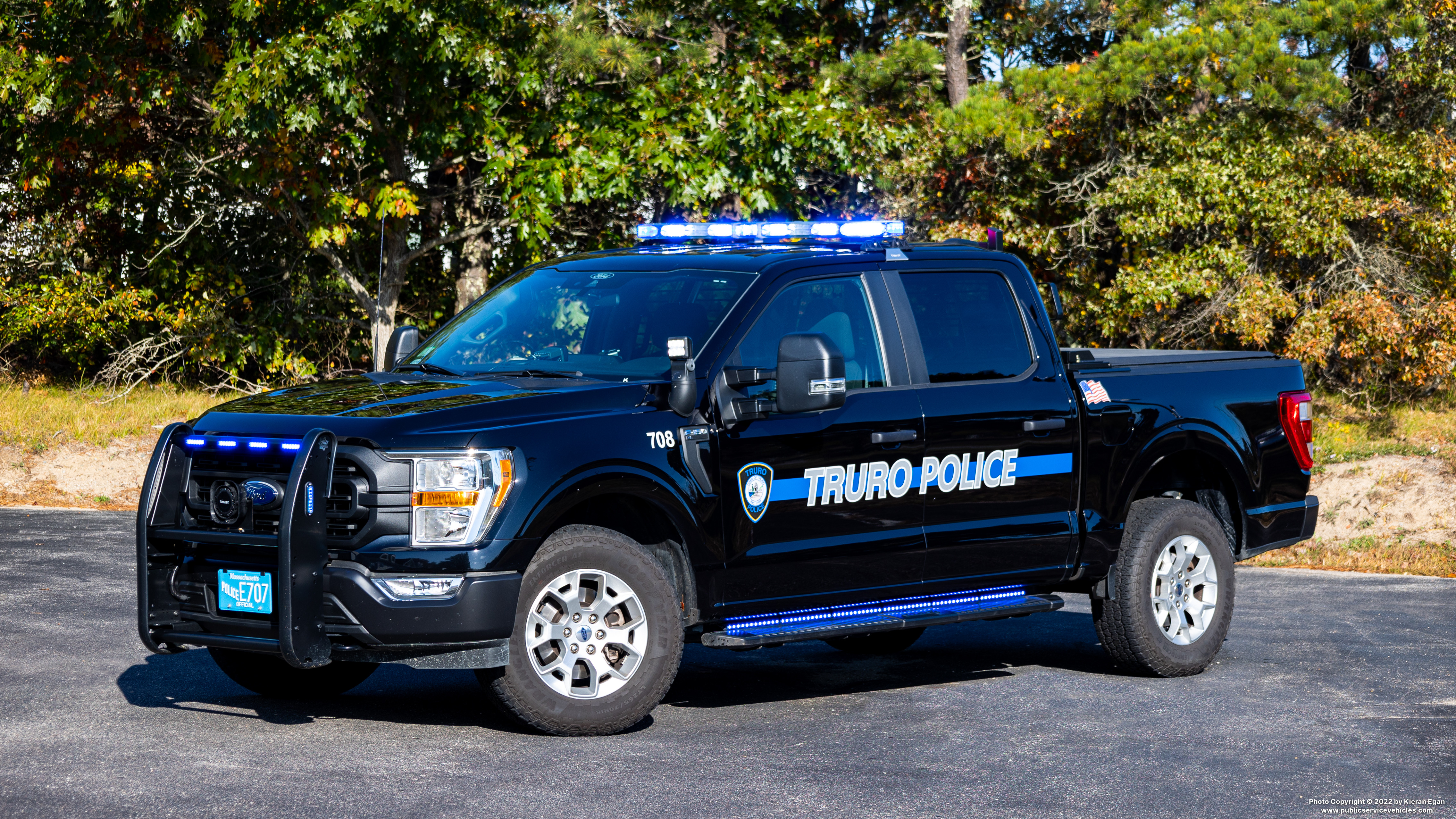 A photo  of Truro Police
            Cruiser 708, a 2021 Ford F-150 Police Responder             taken by Kieran Egan