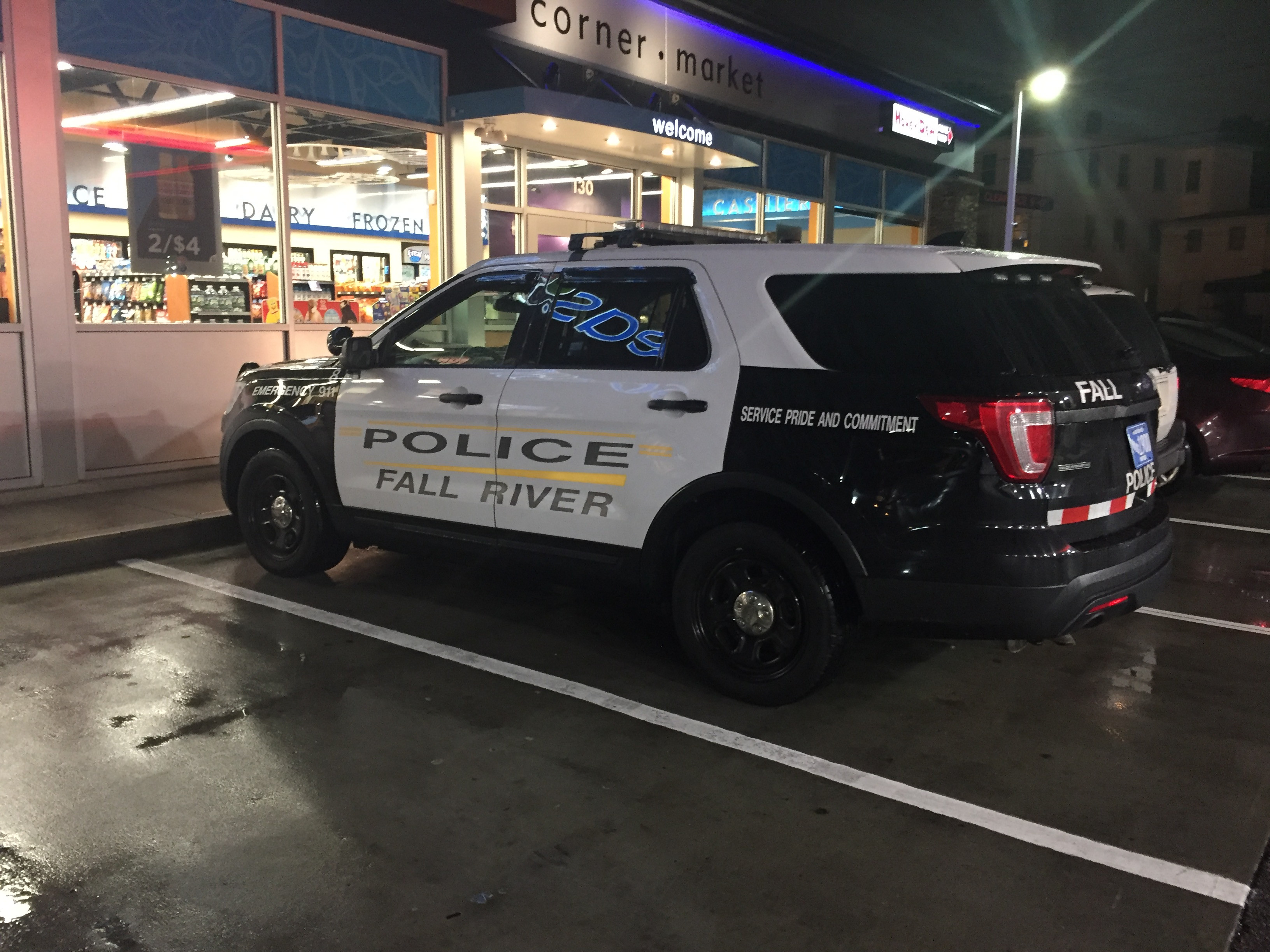 A photo  of Fall River Police
            Car 8, a 2017 Ford Police Interceptor Utility             taken by @riemergencyvehicles