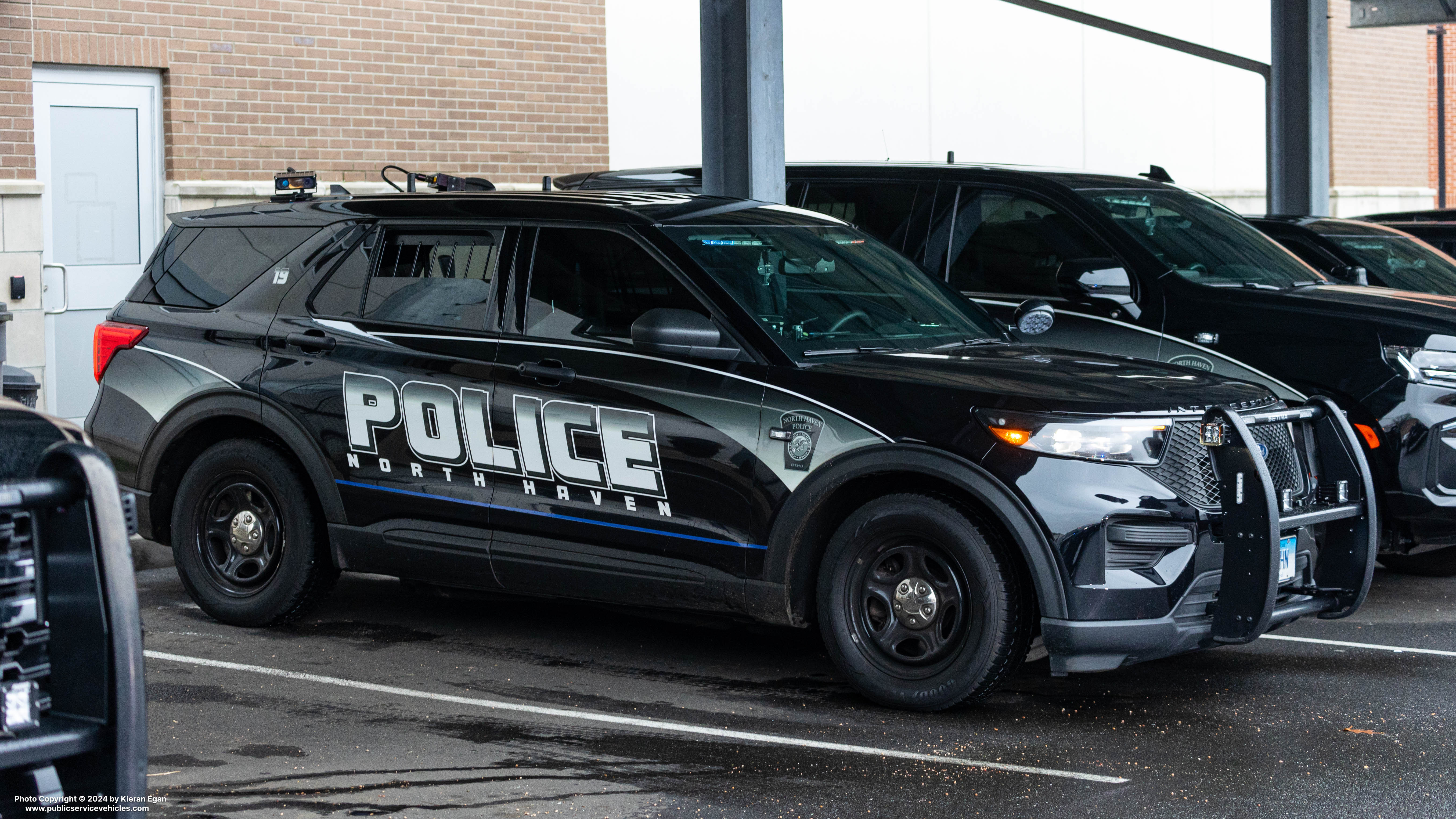 A photo  of North Haven Police
            Car 19, a 2020-2023 Ford Police Interceptor Utility             taken by Kieran Egan