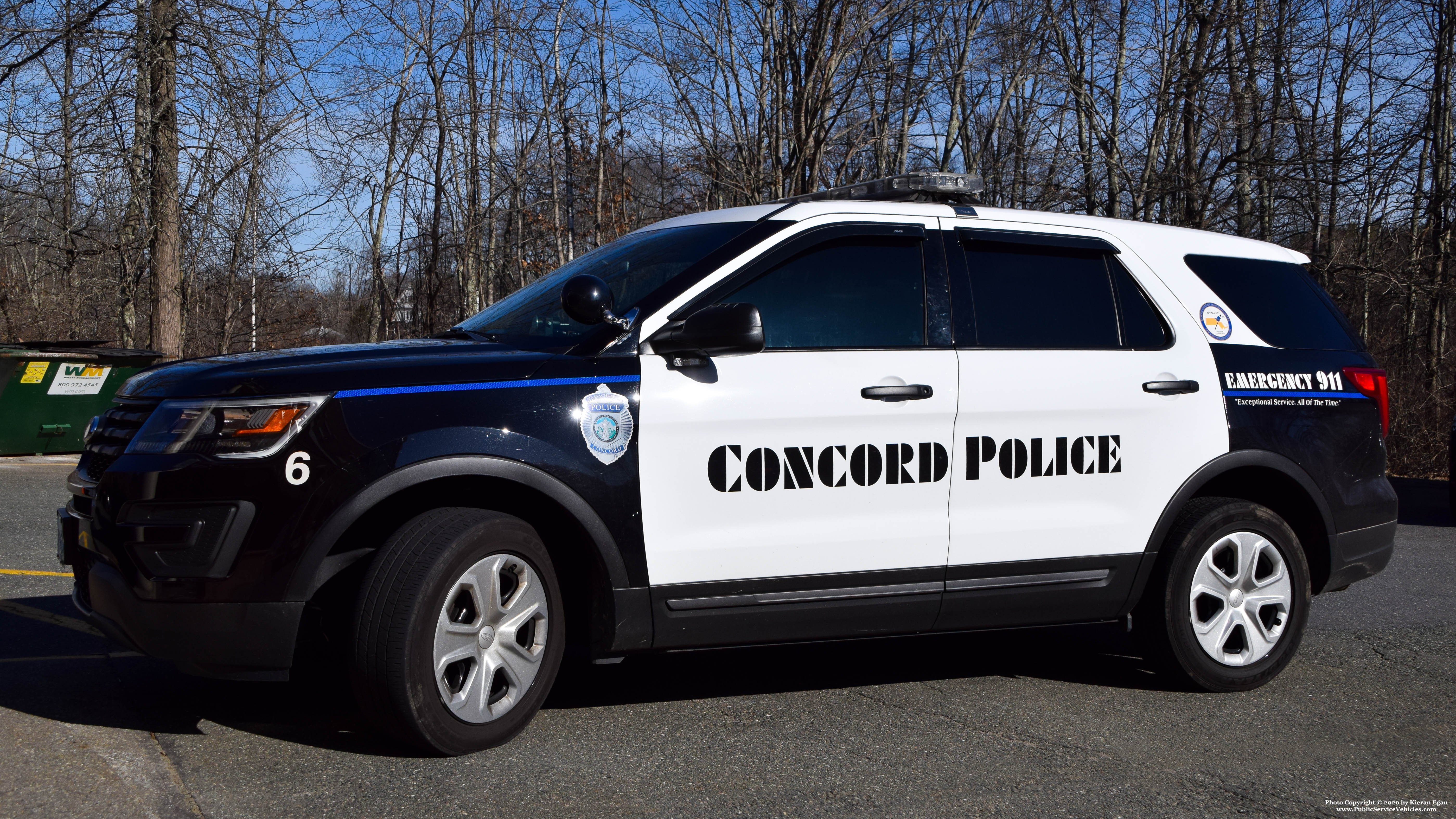 A photo  of Concord Police
            Car 6, a 2019 Ford Police Interceptor Utility             taken by Kieran Egan