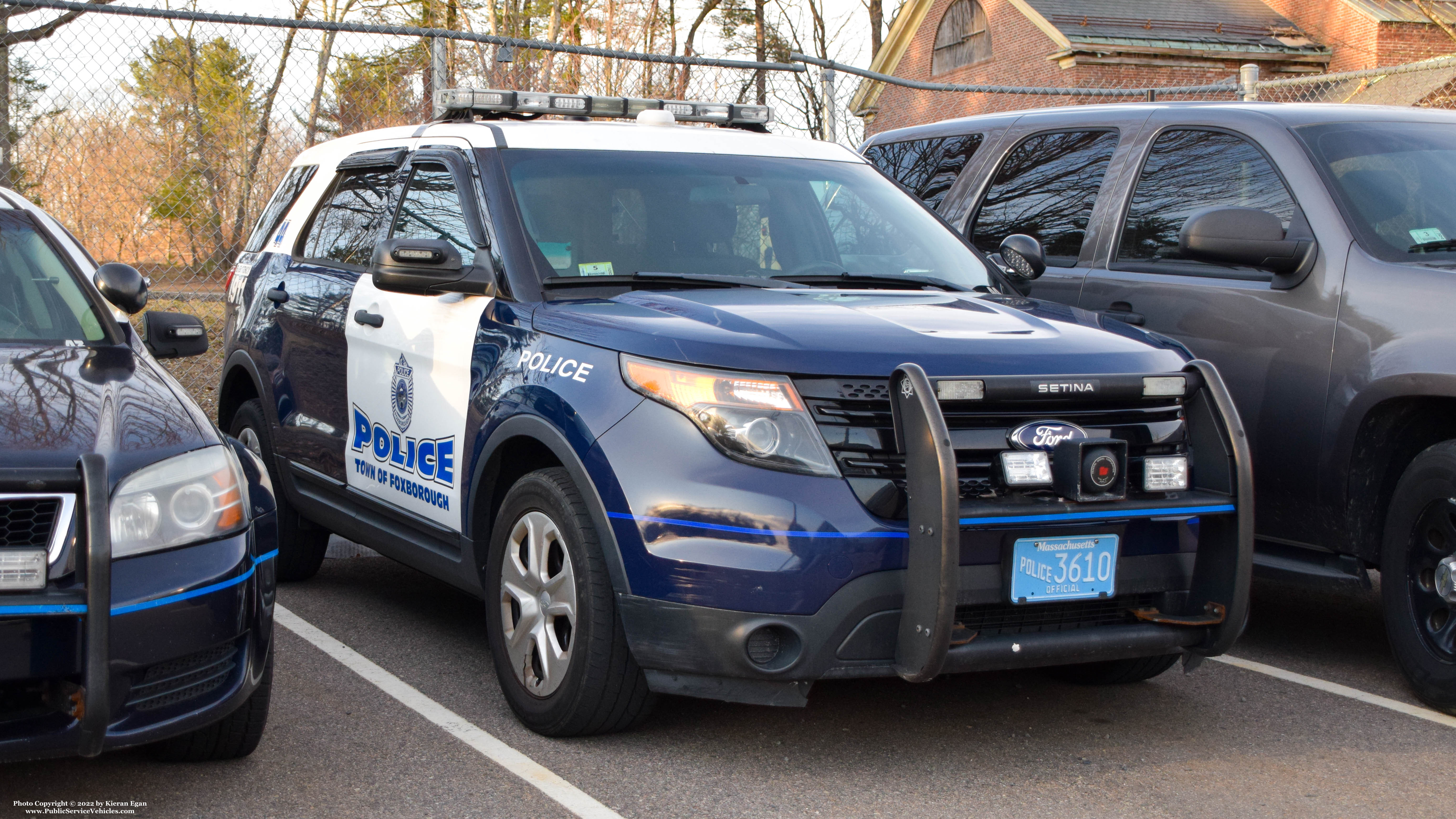 A photo  of Foxborough Police
            Cruiser 44, a 2013 Ford Police Interceptor Utility             taken by Kieran Egan