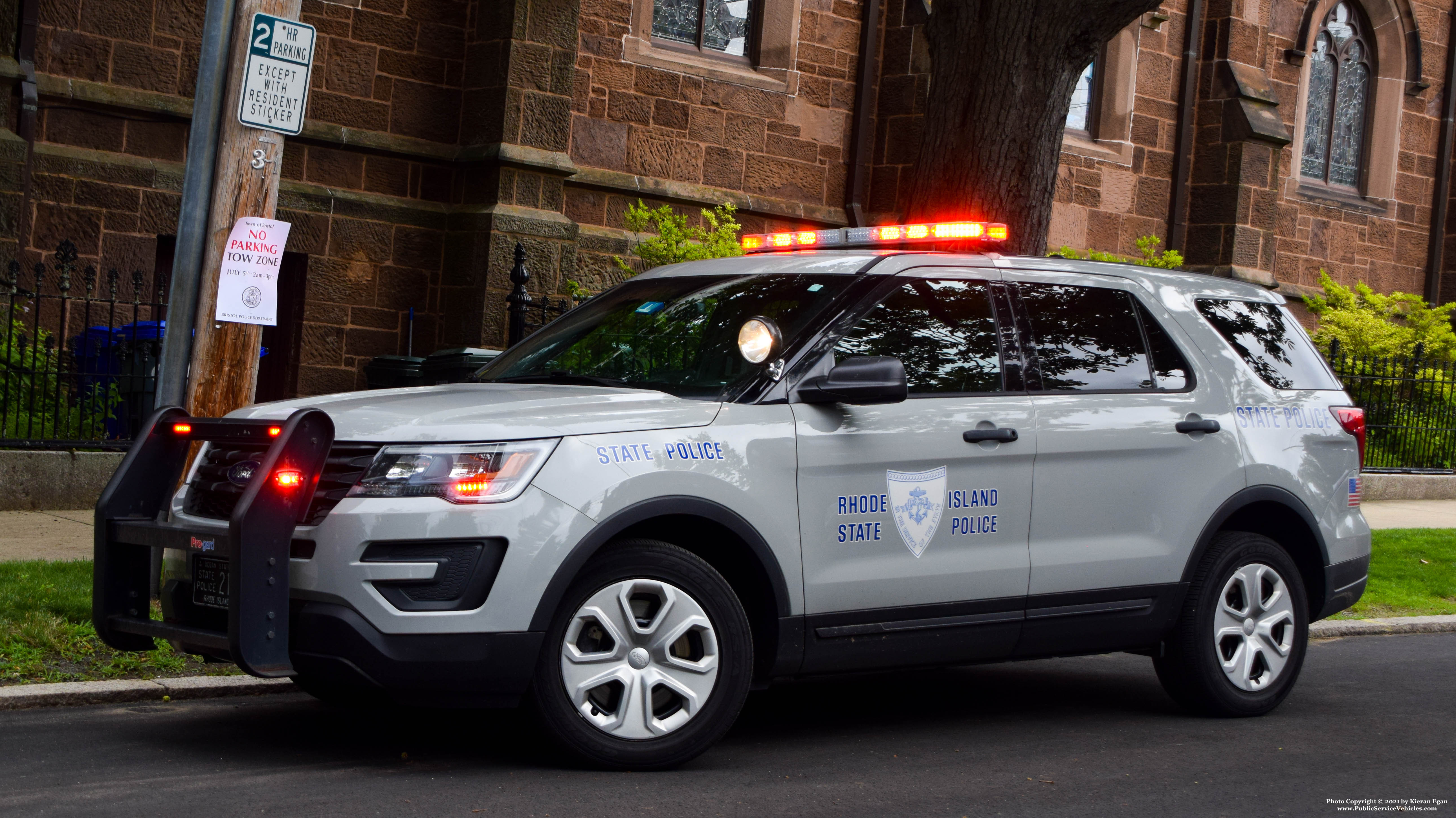 A photo  of Rhode Island State Police
            Cruiser 217, a 2018 Ford Police Interceptor Utility             taken by Kieran Egan