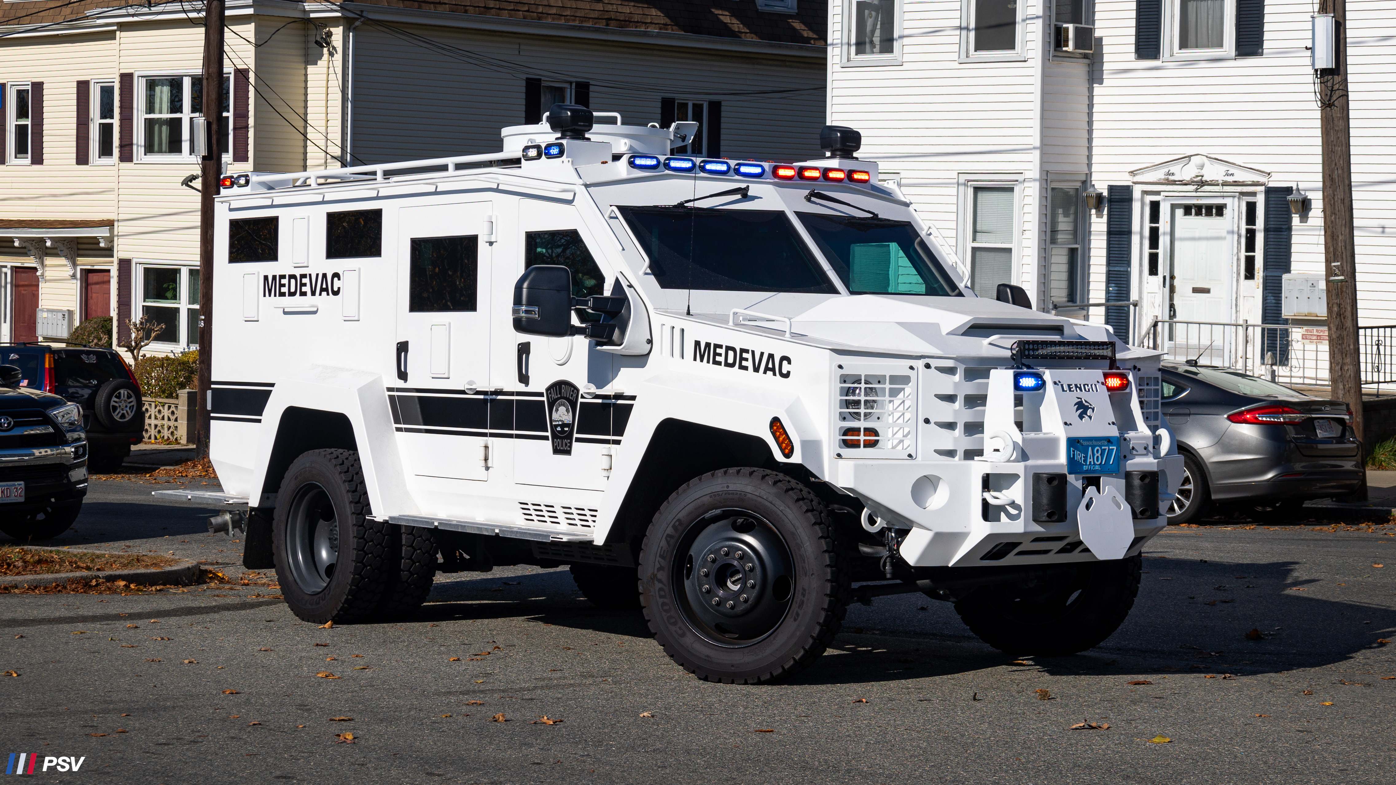 A photo  of Fall River Police
            Bearcat, a 2020 Lenco Bearcat             taken by Kieran Egan