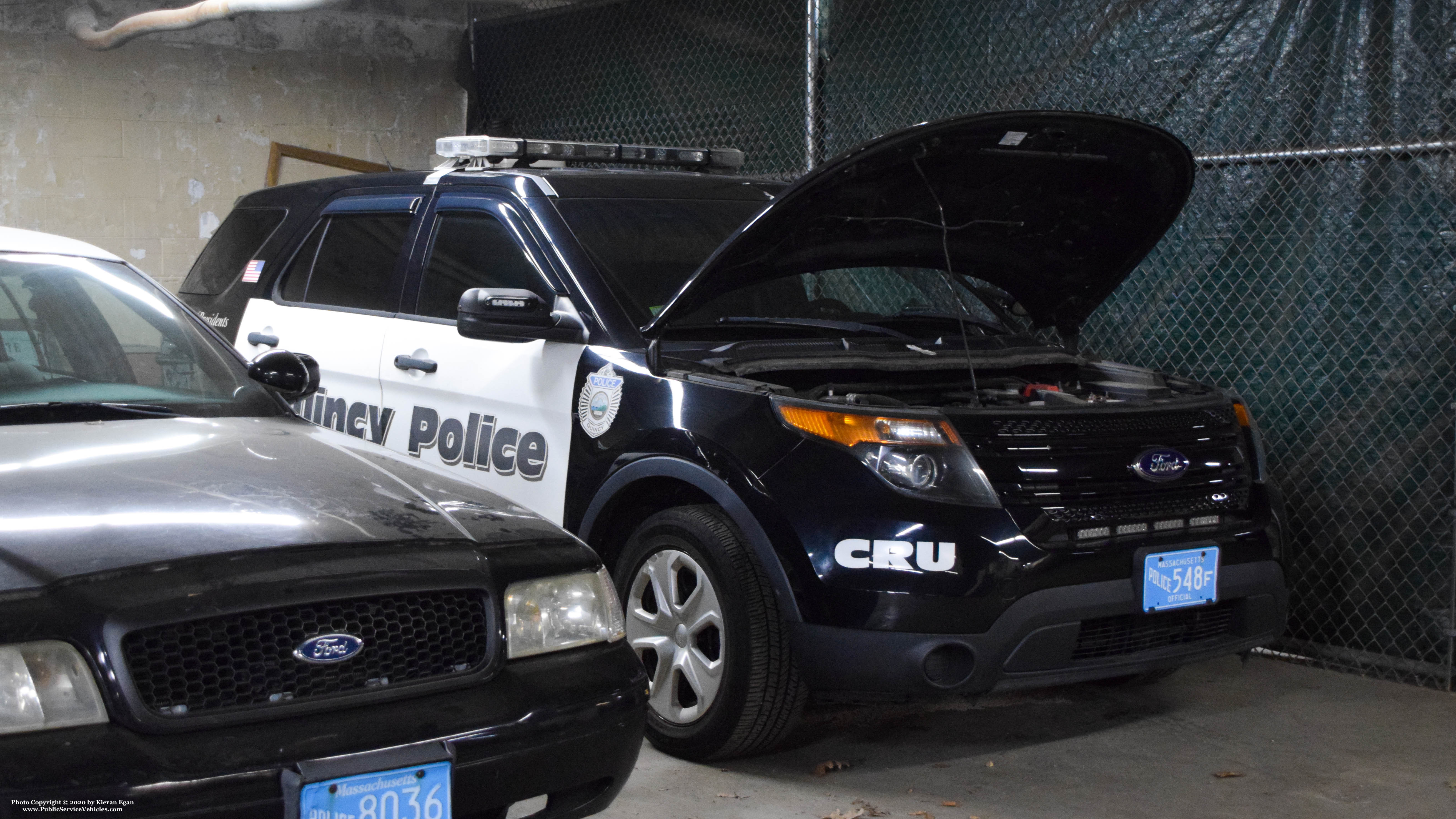 A photo  of Quincy Police
            CRU, a 2013 Ford Police Interceptor Utility             taken by Kieran Egan
