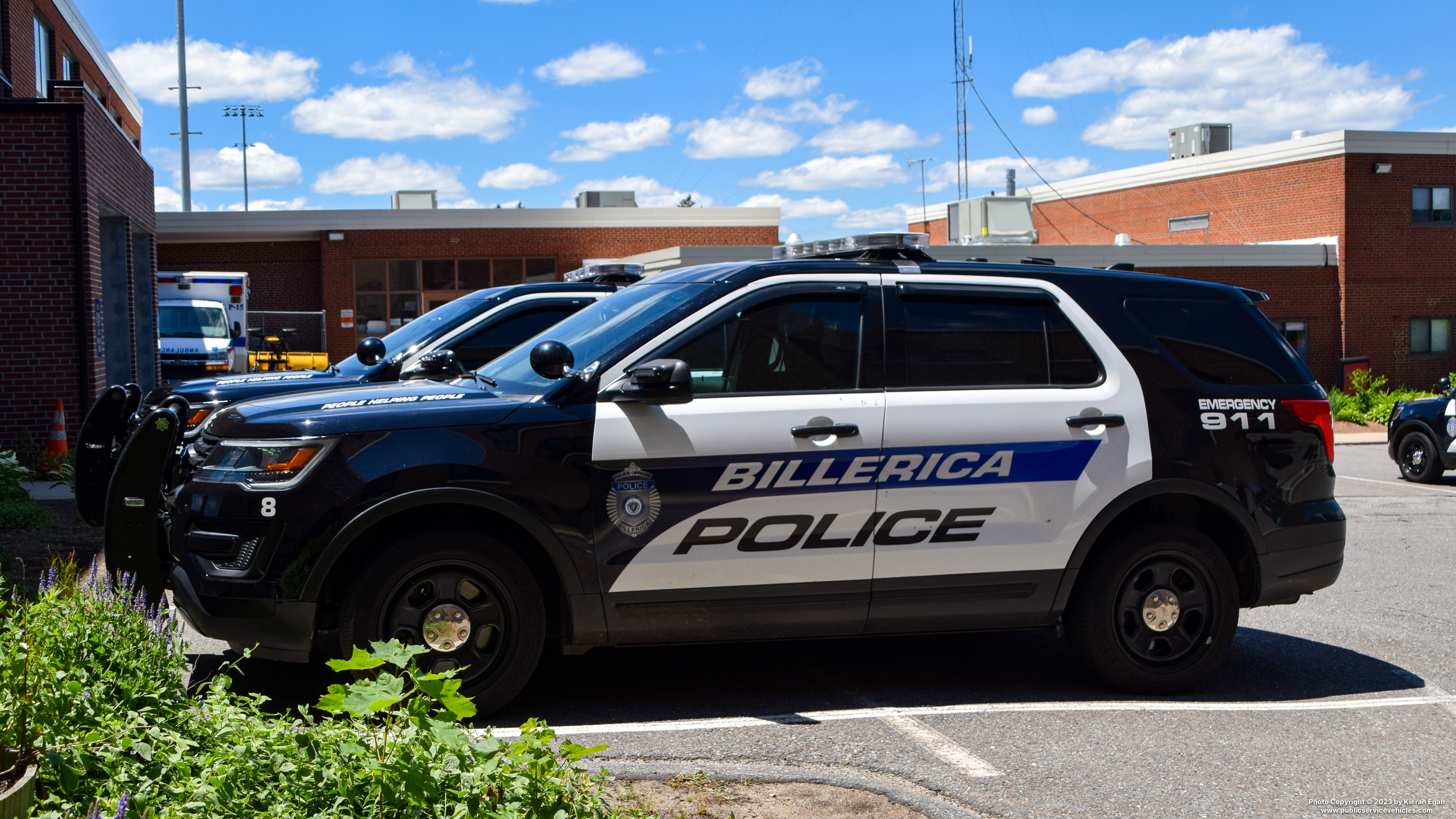A photo  of Billerica Police
            Car 8, a 2016-2019 Ford Police Interceptor Utility             taken by Kieran Egan