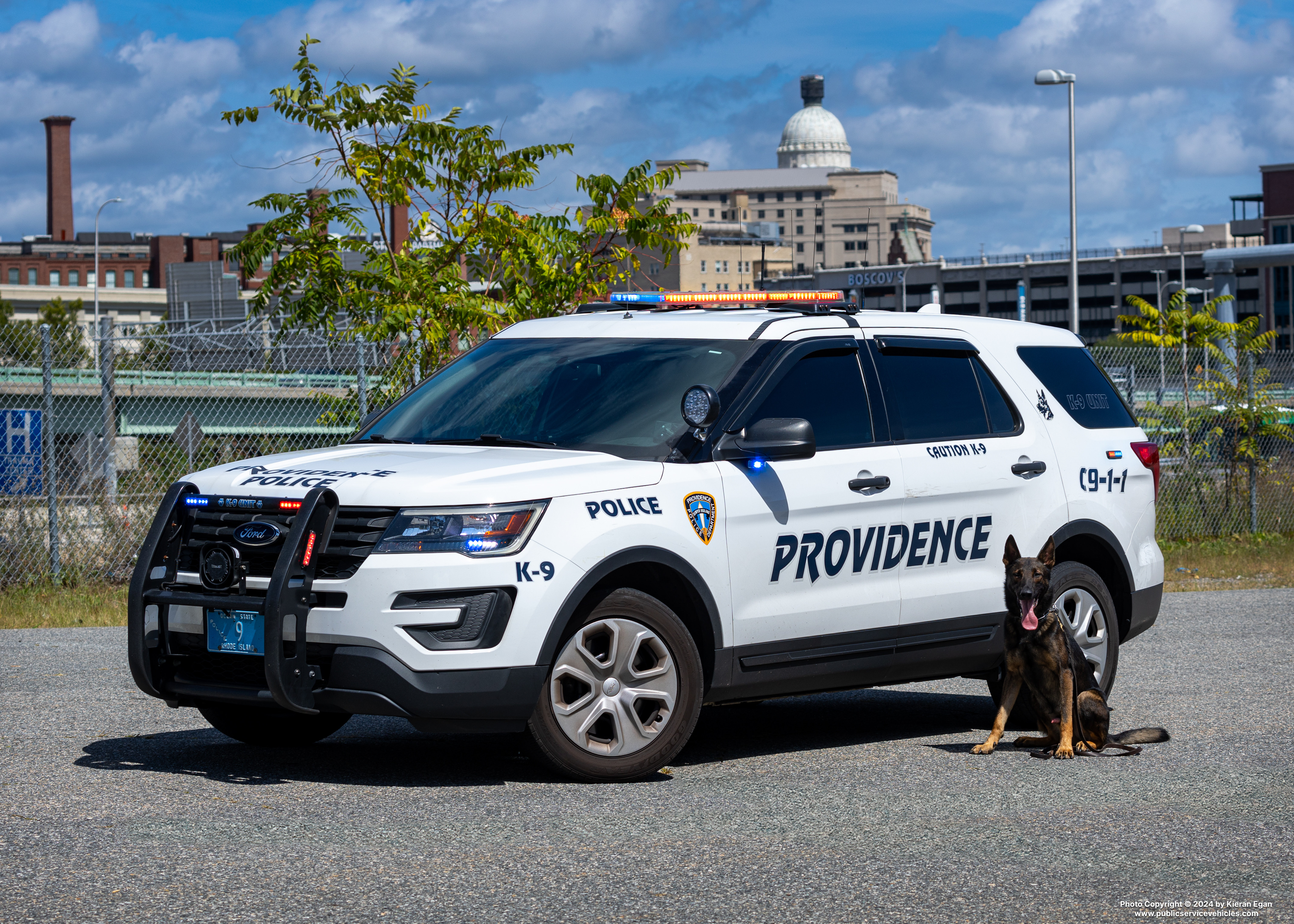 A photo  of Providence Police
            Cruiser 9, a 2017 Ford Police Interceptor Utility/2017 Ford Police Interceptor Utility             taken by Kieran Egan