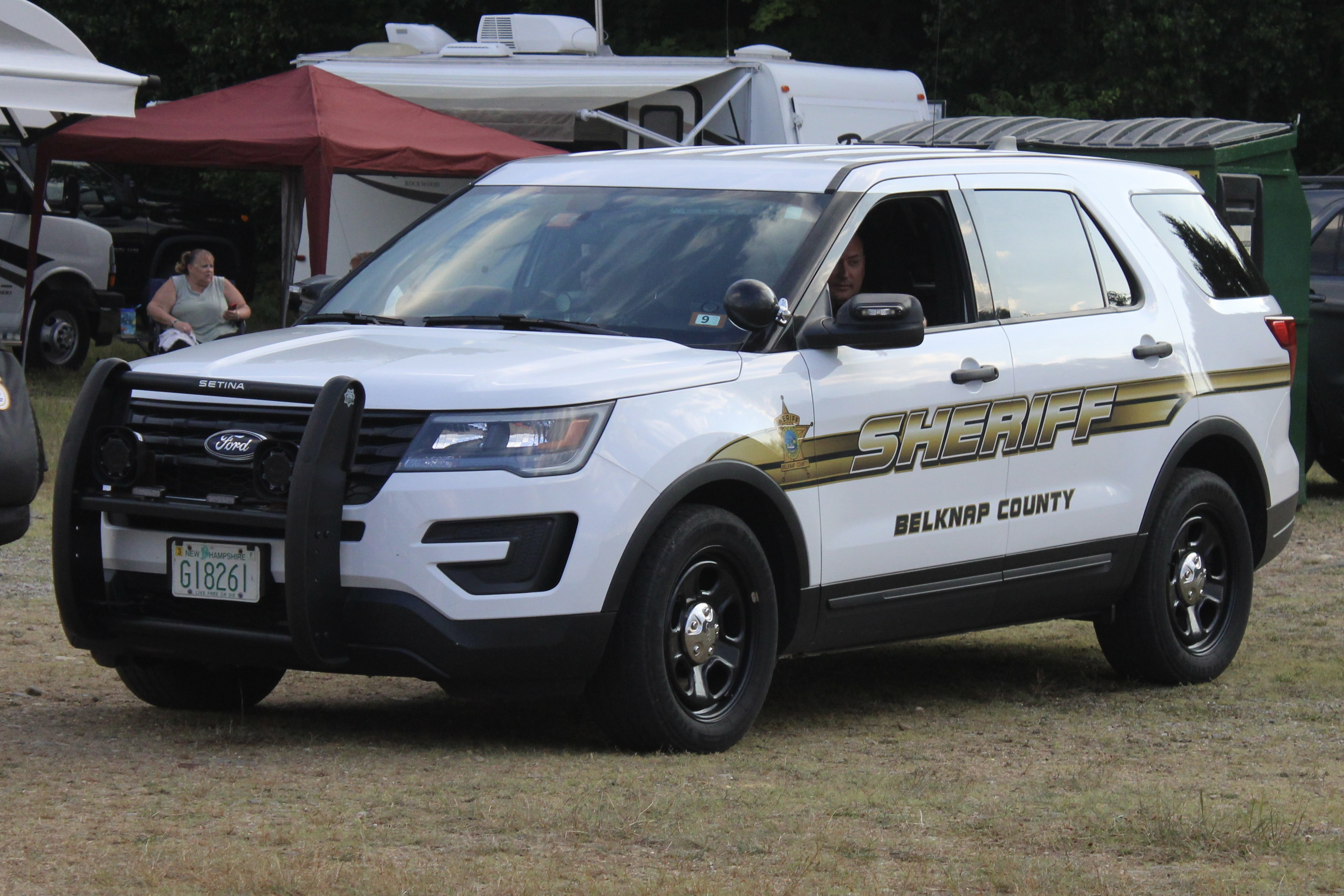 A photo  of Belknap County Sheriff
            Patrol Unit, a 2016-2019 Ford Police Interceptor Utility             taken by @riemergencyvehicles