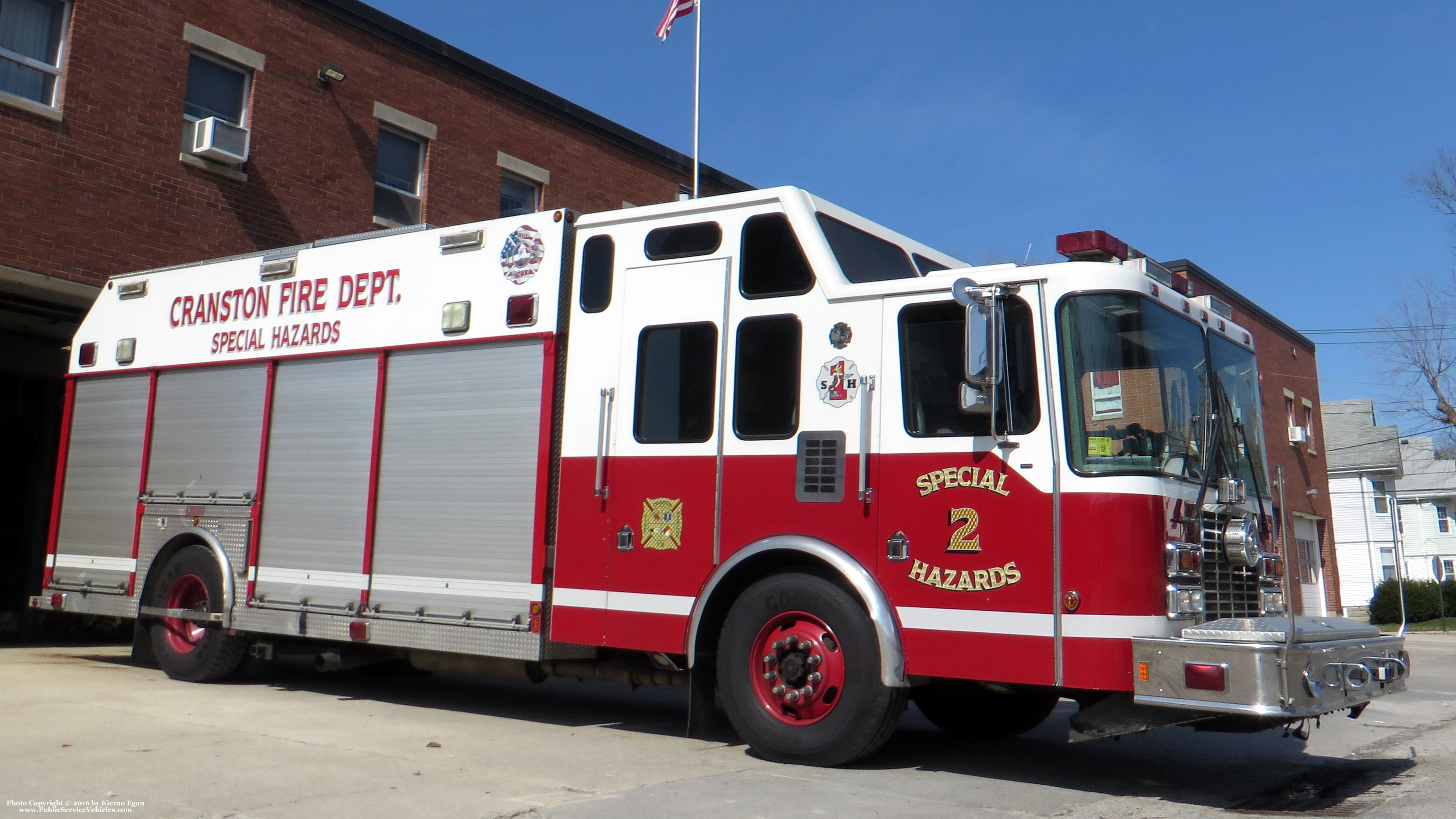 A photo  of Cranston Fire
            Special Hazards 2, a 2005 HME             taken by Kieran Egan