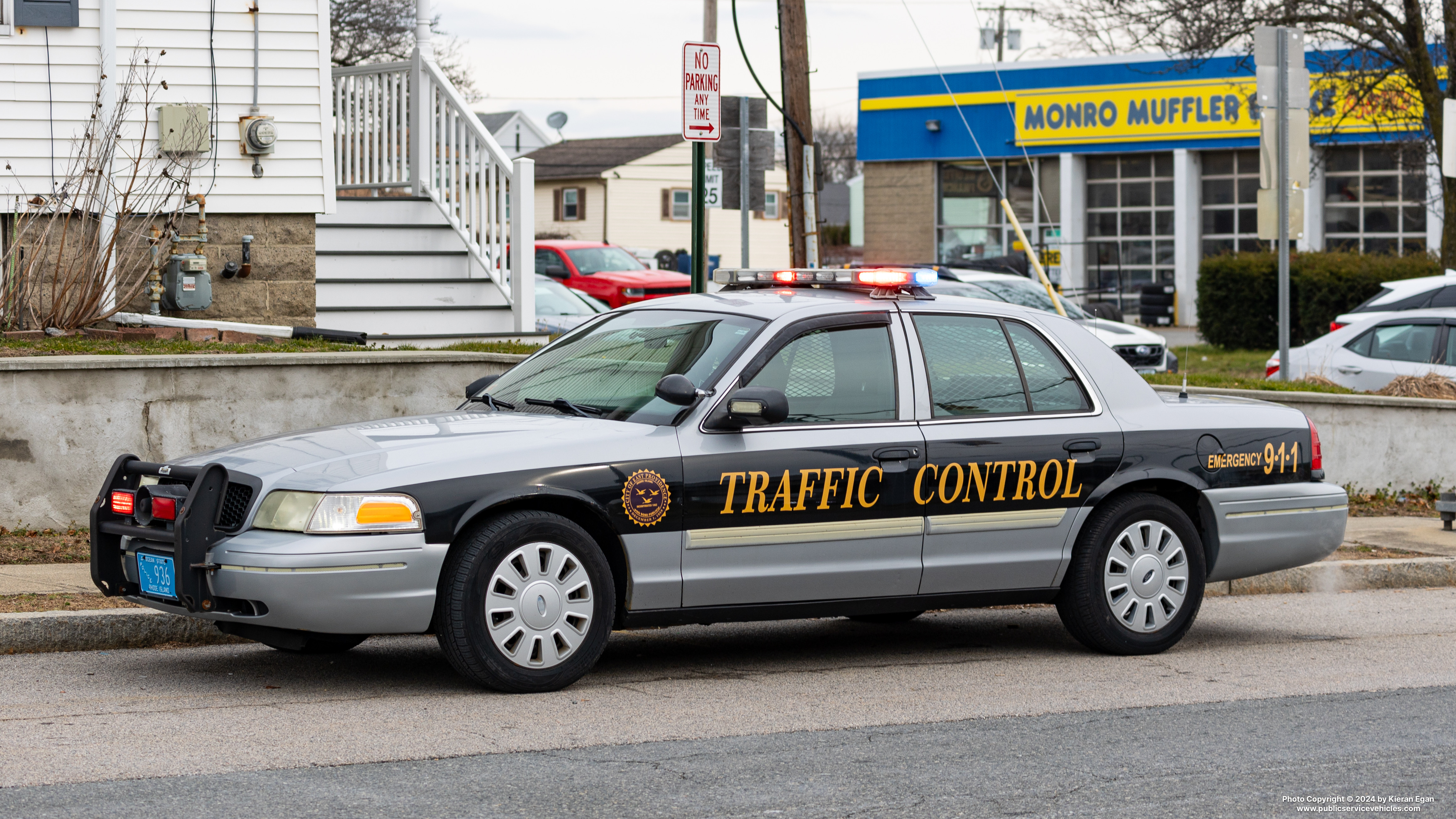 A photo  of East Providence Police
            Traffic Control Unit, a 2011 Ford Crown Victoria Police Interceptor             taken by Kieran Egan