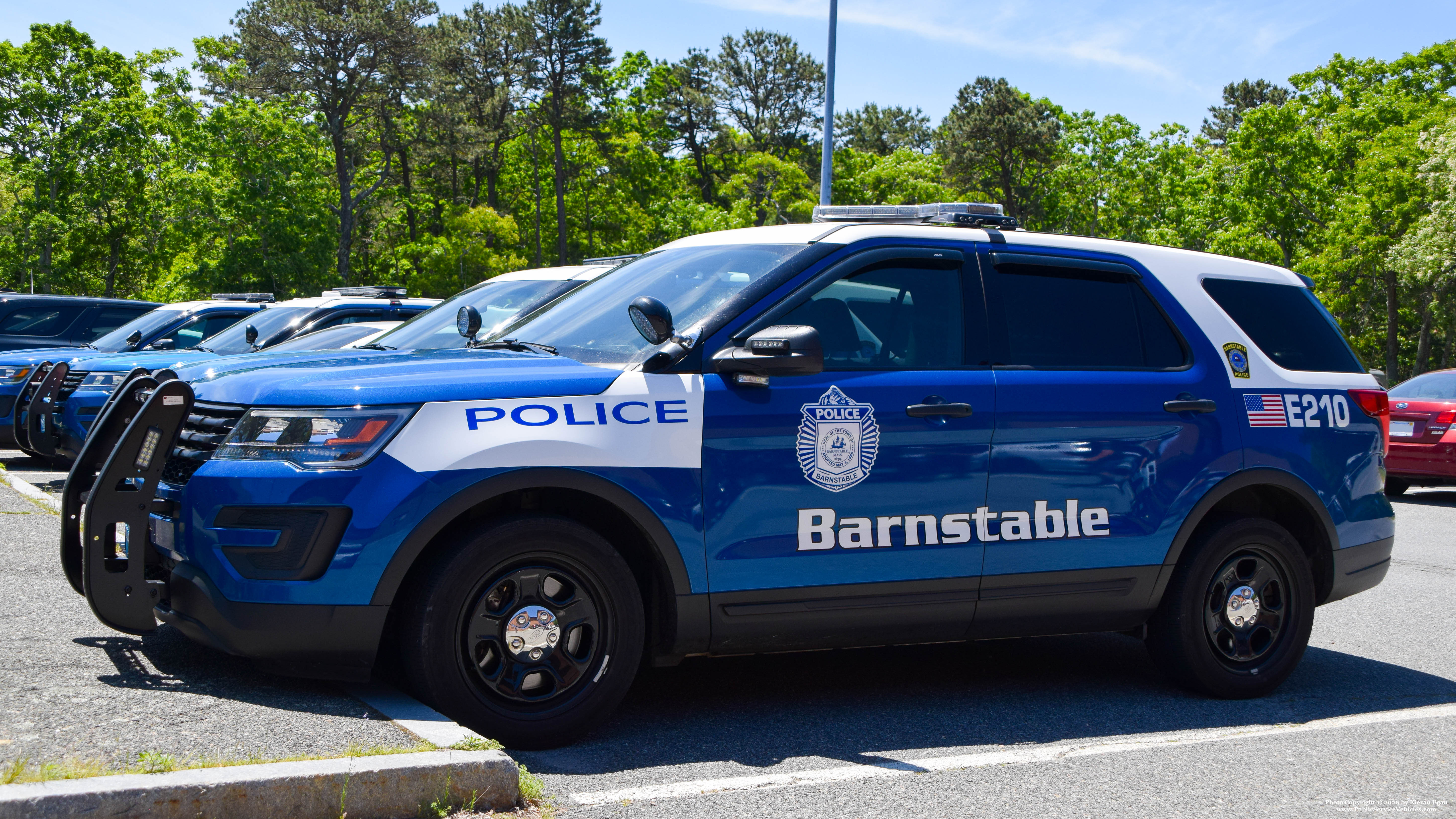 A photo  of Barnstable Police
            E-210, a 2018 Ford Police Interceptor Utility             taken by Kieran Egan