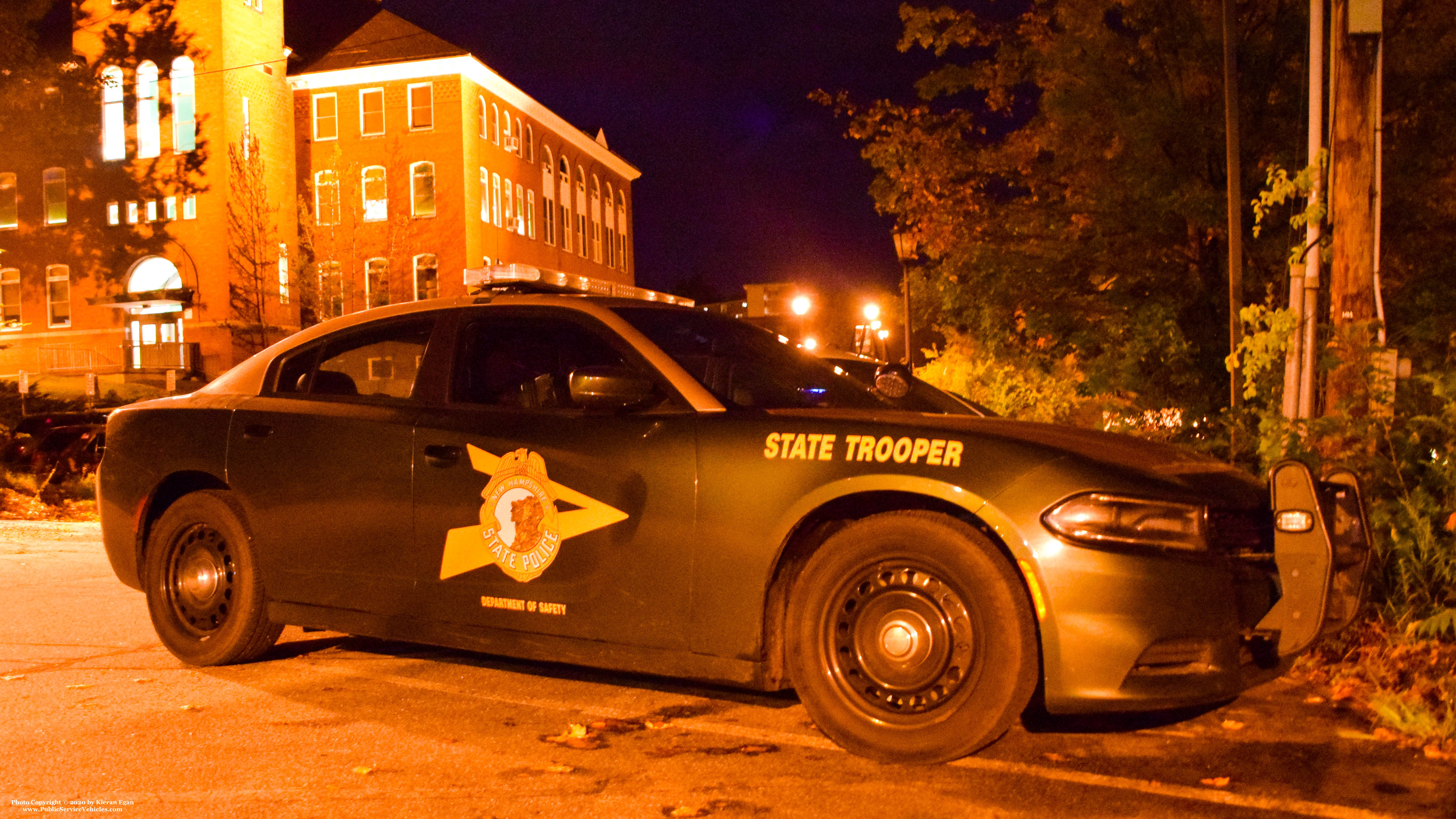 A photo  of New Hampshire State Police
            Cruiser 623, a 2015-2019 Dodge Charger             taken by Kieran Egan