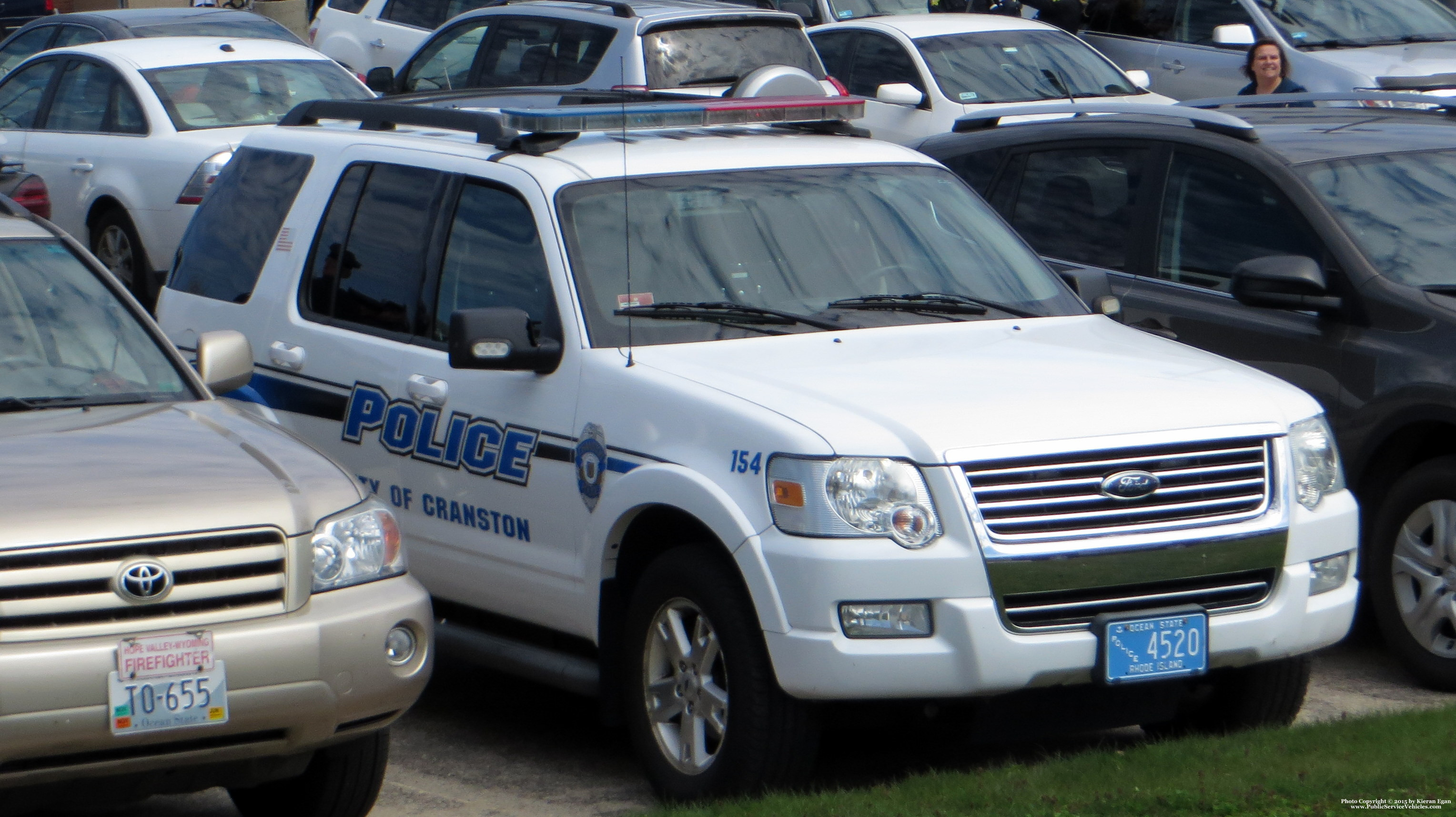 A photo  of Cranston Police
            Cruiser 154, a 2006-2010 Ford Explorer             taken by Kieran Egan