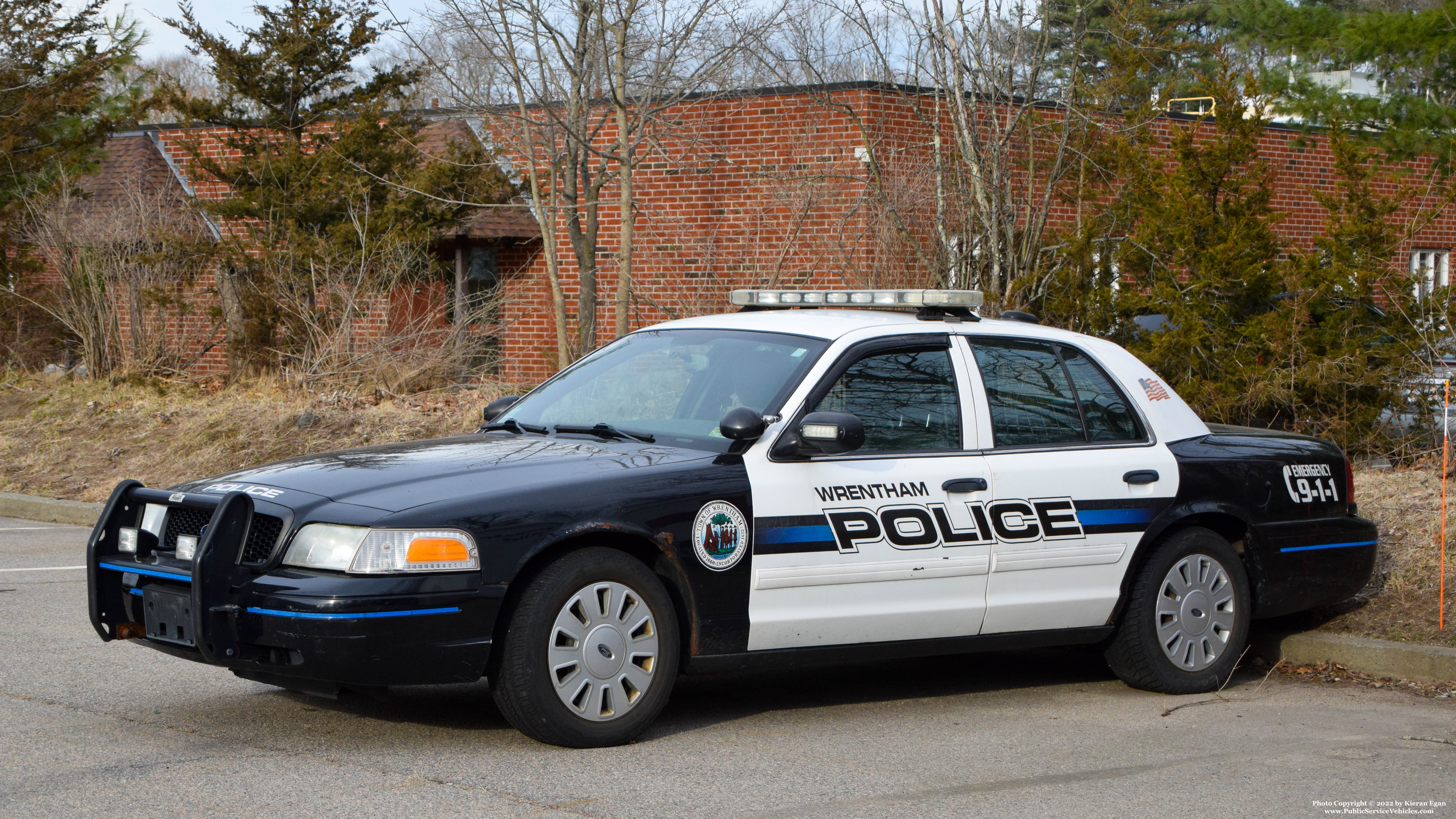 A photo  of Wrentham Police
            Cruiser W-7, a 2009 Ford Crown Victoria Police Interceptor             taken by Kieran Egan