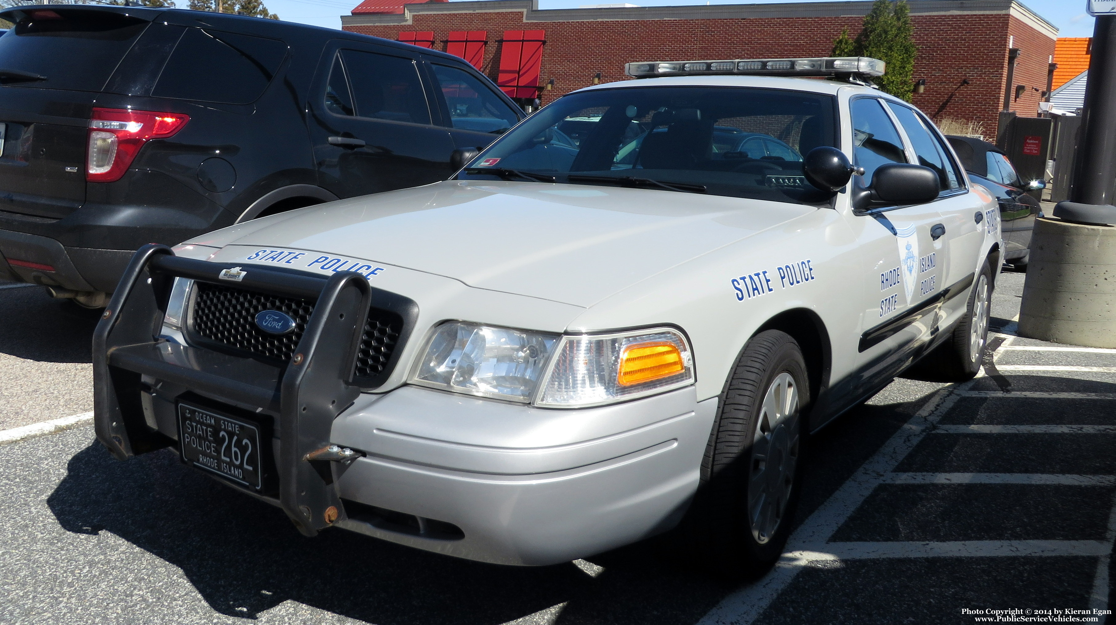 A photo  of Rhode Island State Police
            Cruiser 262, a 2006-2008 Ford Crown Victoria Police Interceptor             taken by Kieran Egan