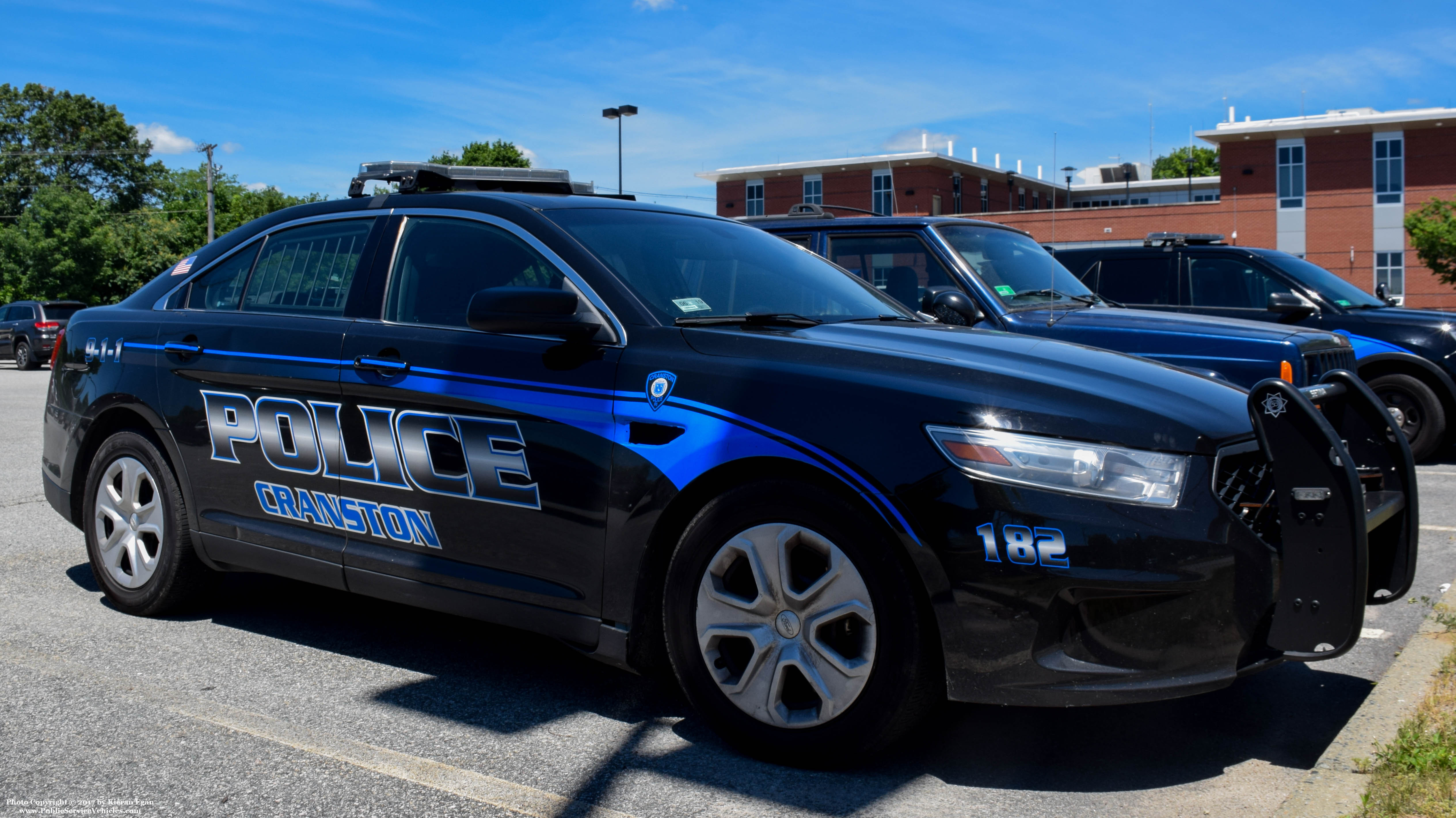 A photo  of Cranston Police
            Cruiser 182, a 2013-2015 Ford Police Interceptor Sedan             taken by Kieran Egan
