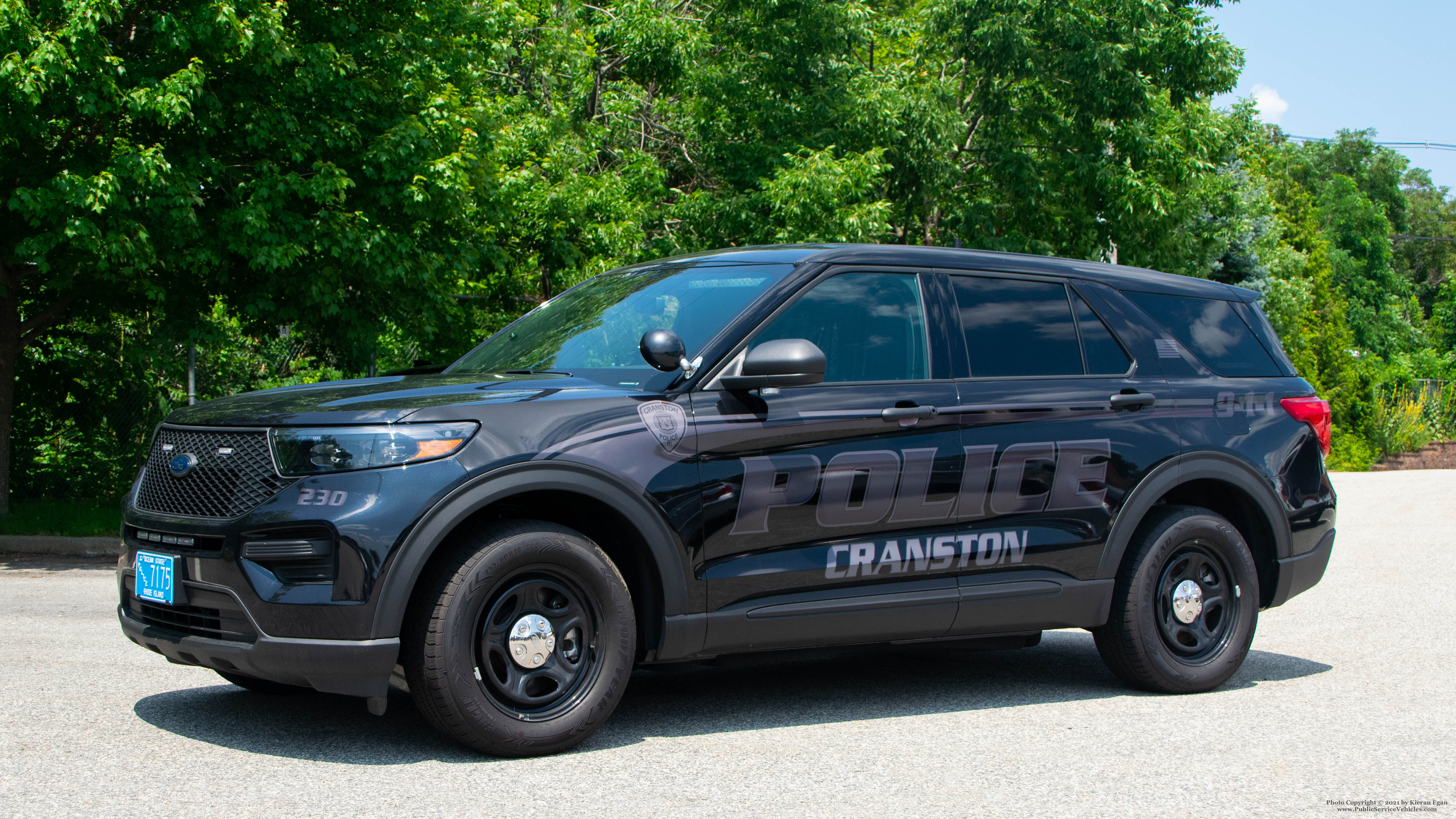 A photo  of Cranston Police
            Cruiser 230, a 2020 Ford Police Interceptor Utility             taken by Kieran Egan