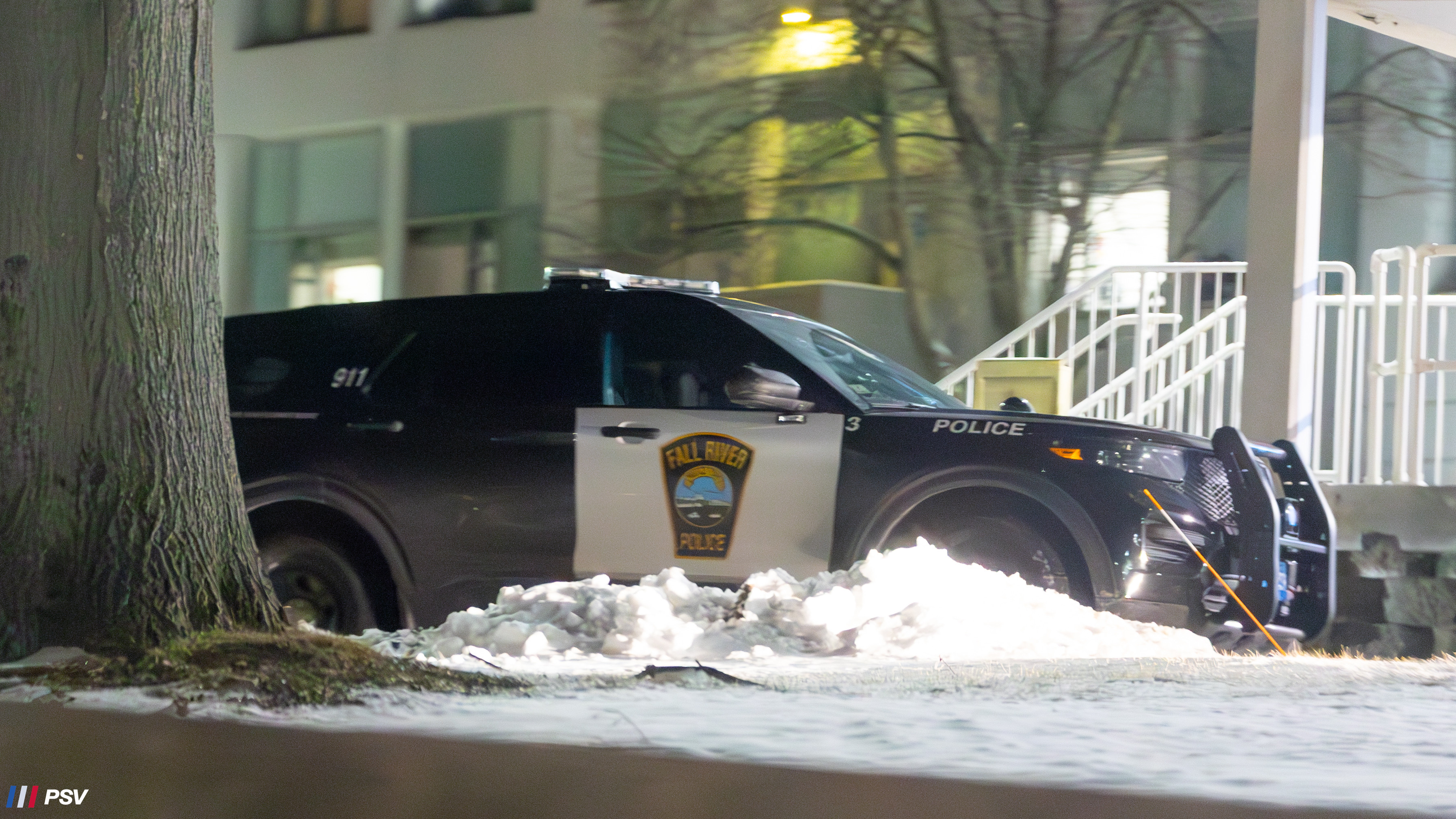 A photo  of Fall River Police
            Car 3, a 2025 Ford Police Interceptor Utility 3.3             taken by Kieran Egan