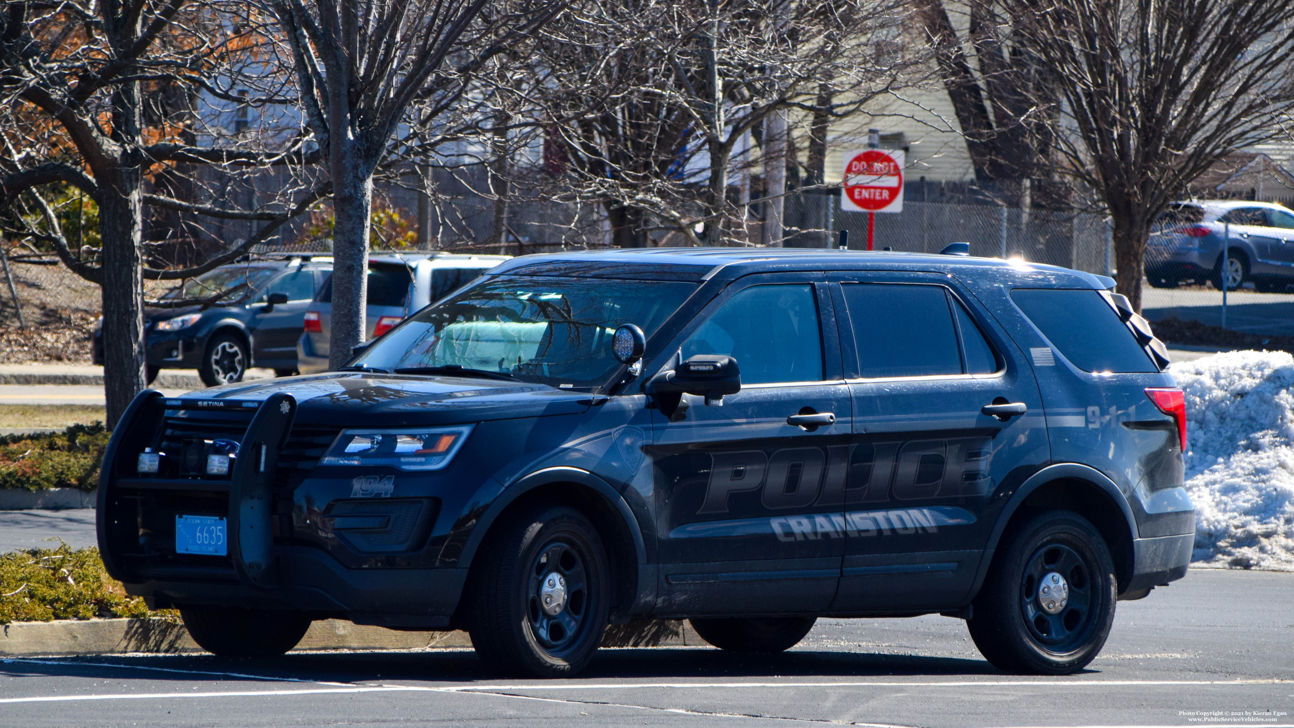 A photo  of Cranston Police
            Cruiser 194, a 2016-2017 Ford Police Interceptor Utility             taken by Kieran Egan