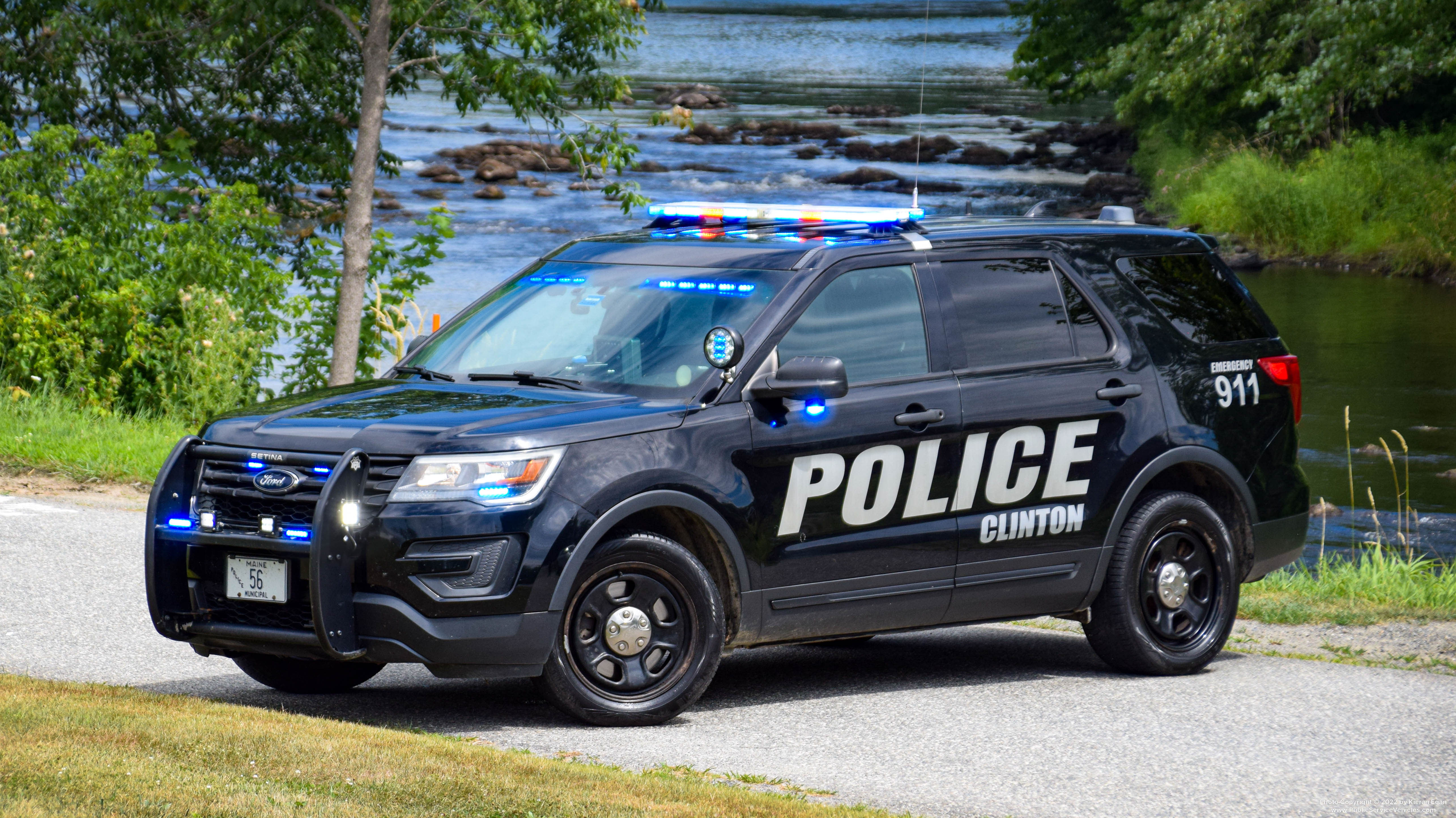 A photo  of Clinton Police
            Cruiser 56, a 2018 Ford Police Interceptor Utility             taken by Kieran Egan