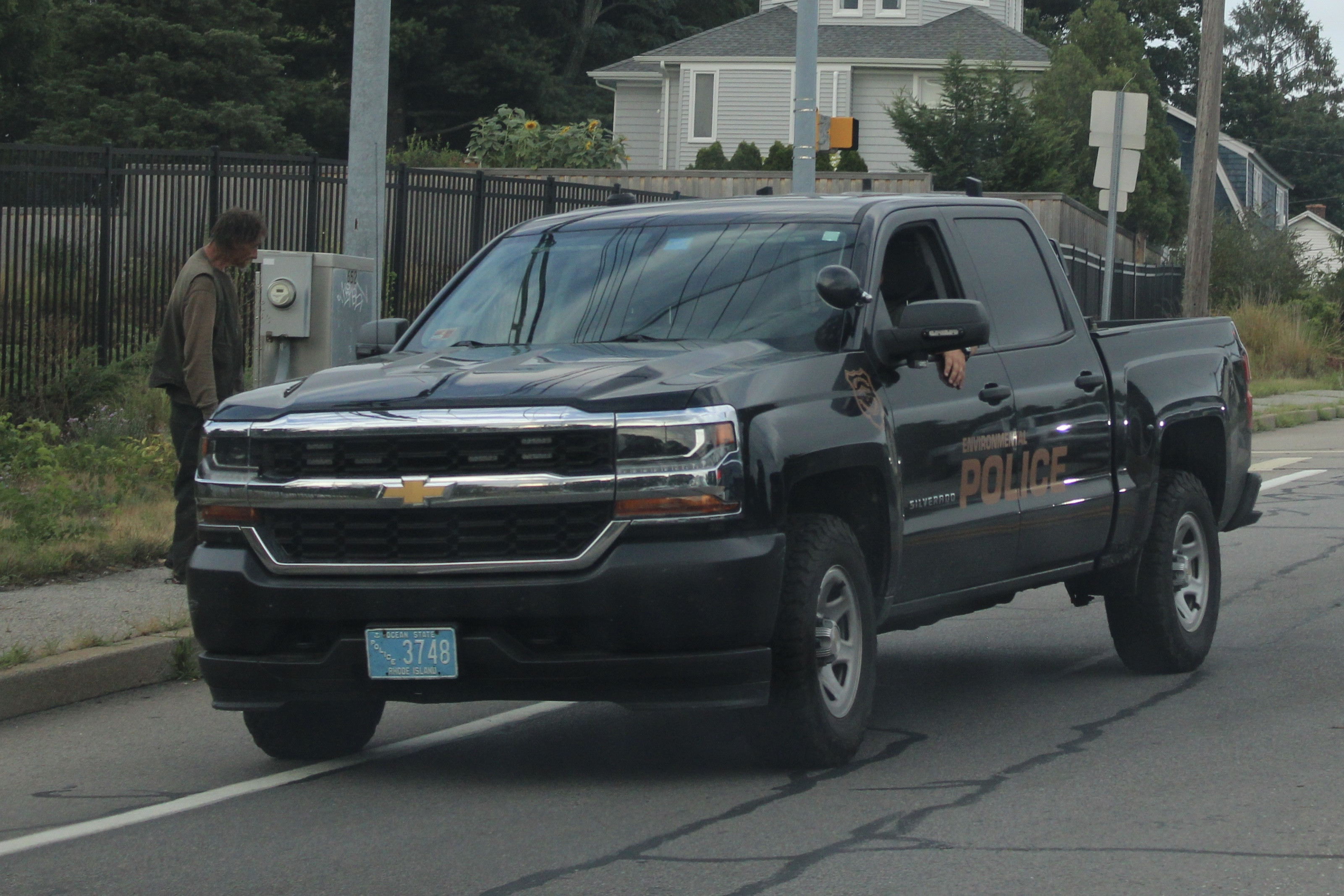 A photo  of Rhode Island Environmental Police
            Cruiser 3748, a 2014-2019 Chevrolet Silverado Crew Cab             taken by @riemergencyvehicles
