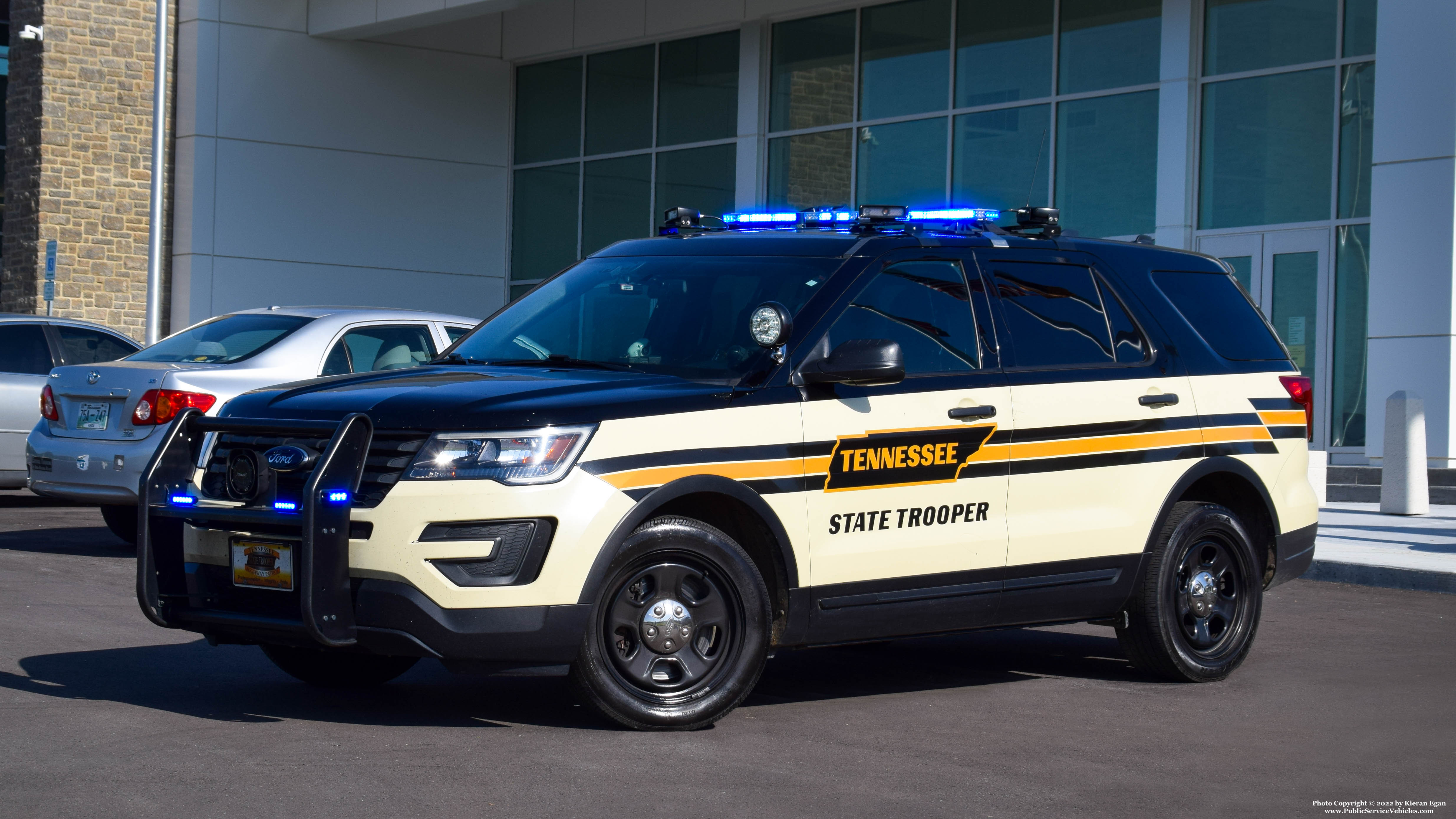 A photo  of Tennessee Highway Patrol
            Cruiser 3345, a 2018 Ford Police Interceptor Utility             taken by Kieran Egan