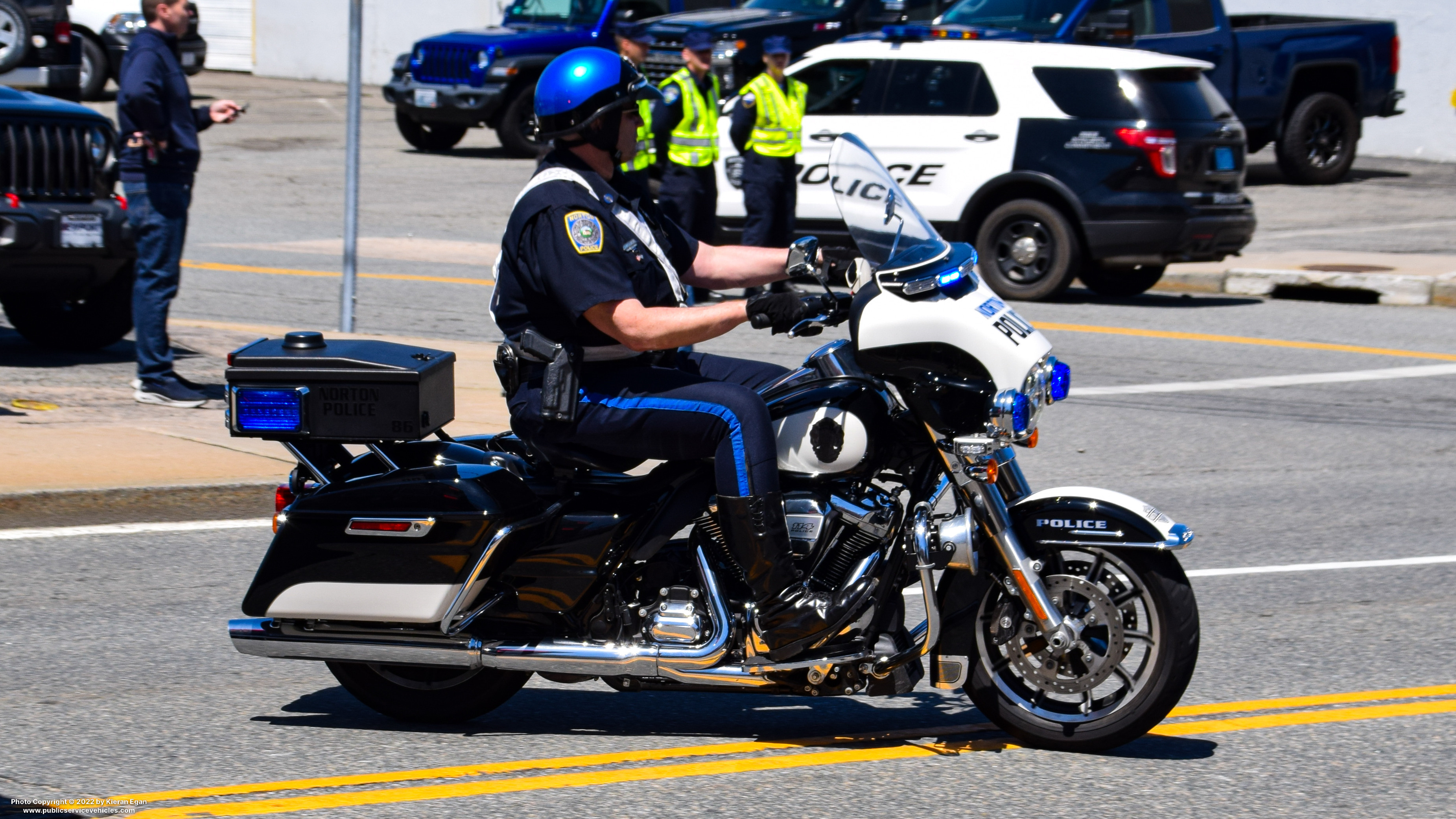 A photo  of Norton Police
            Motorcycle 86, a 2021 Harley-Davidson Electra Glide             taken by Kieran Egan