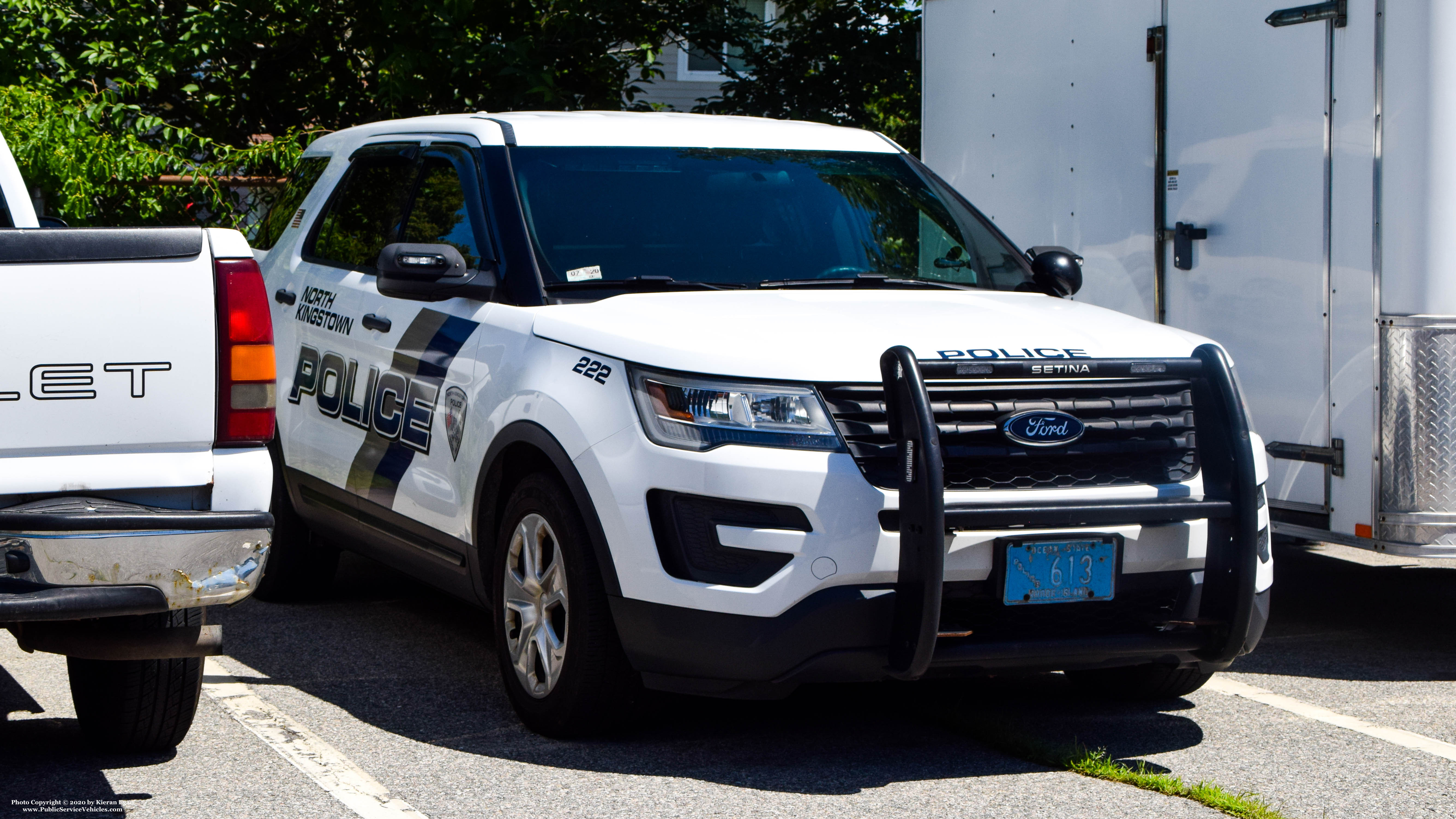 A photo  of North Kingstown Police
            Cruiser 222, a 2016 Ford Police Interceptor Utility             taken by Kieran Egan