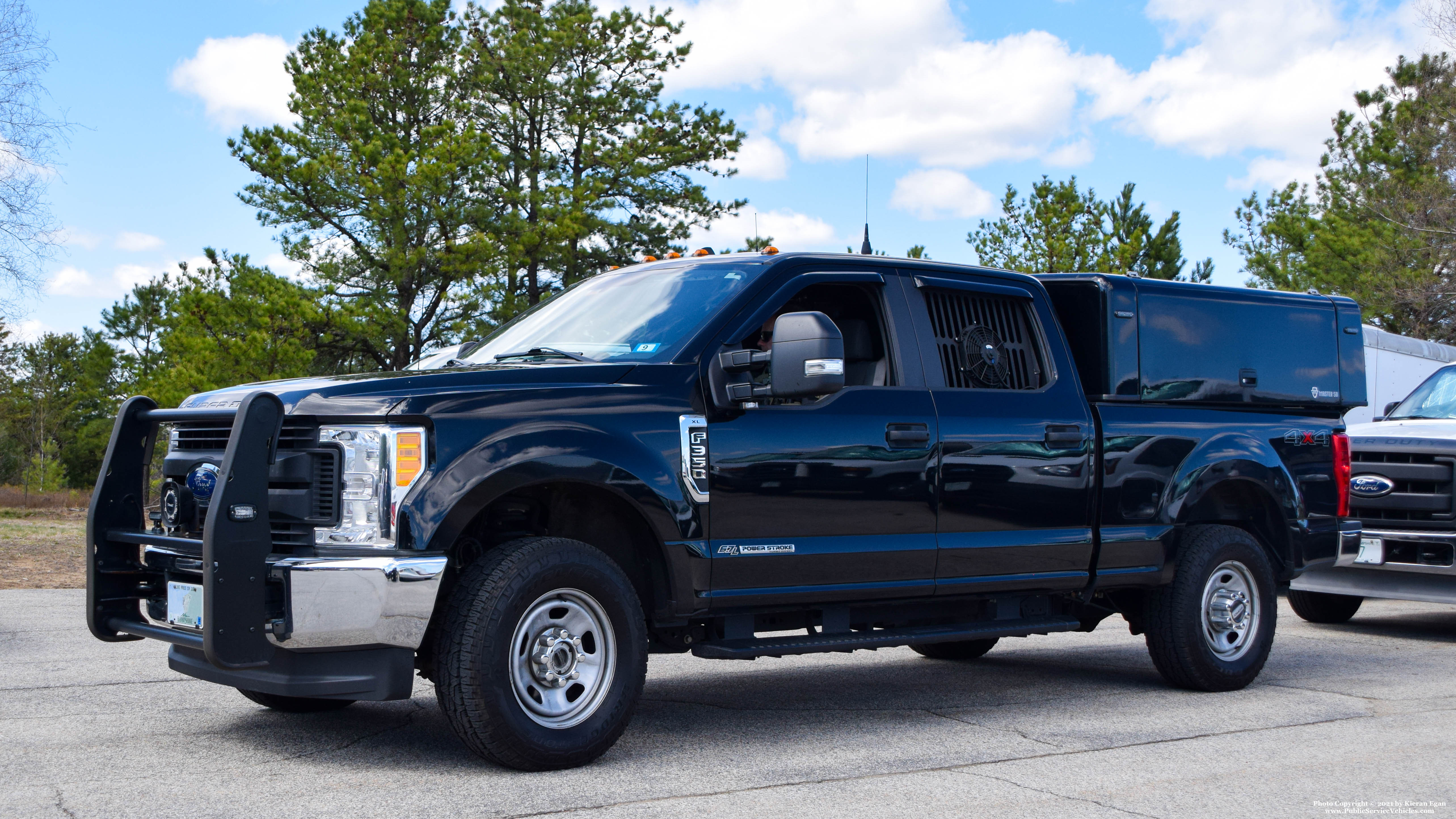 A photo  of New Hampshire State Police
            Cruiser 85, a 2017 Ford F-350 XL Crew Cab             taken by Kieran Egan