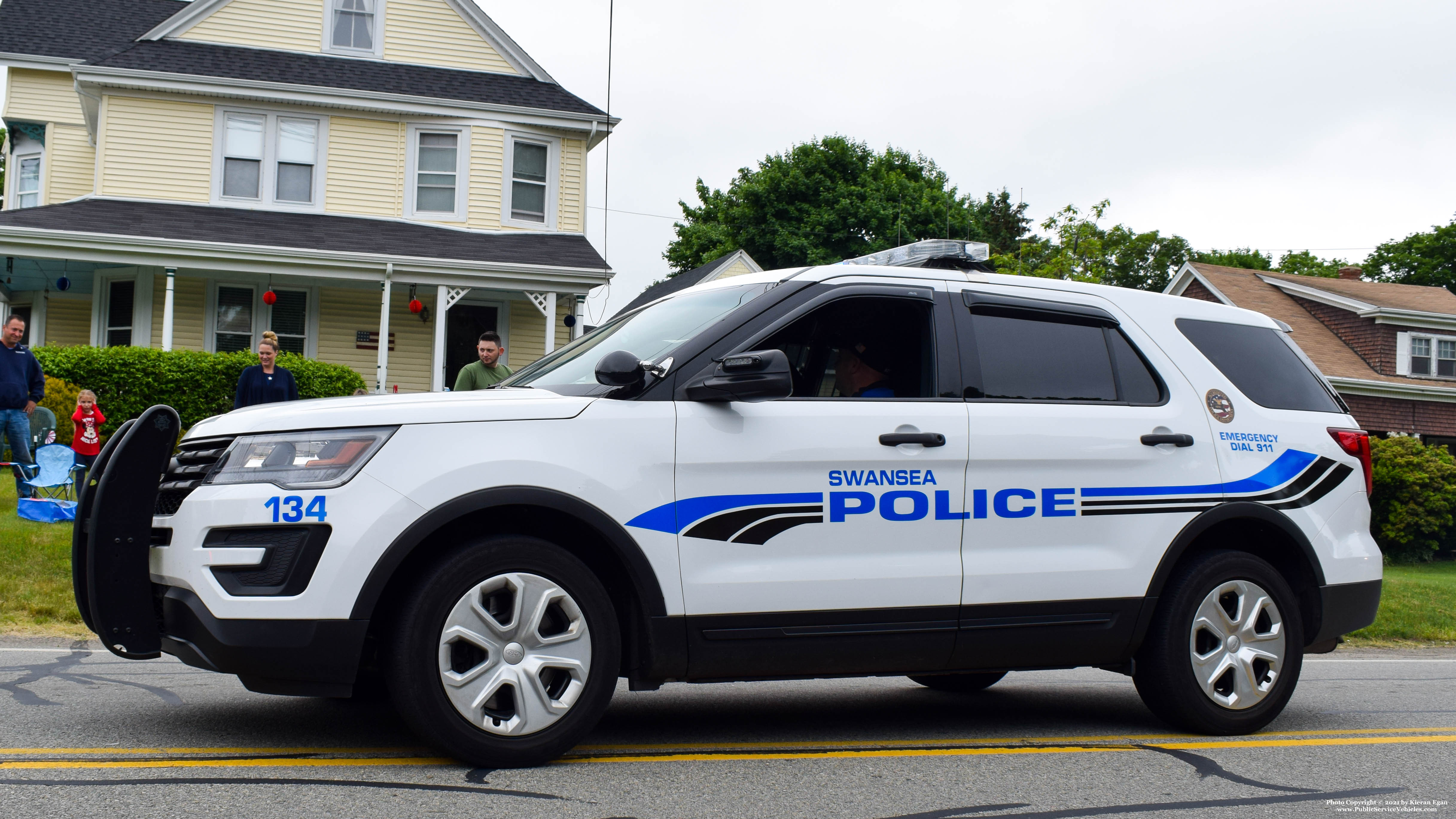A photo  of Swansea Police
            Cruiser 134, a 2016 Ford Police Interceptor Utility             taken by Kieran Egan